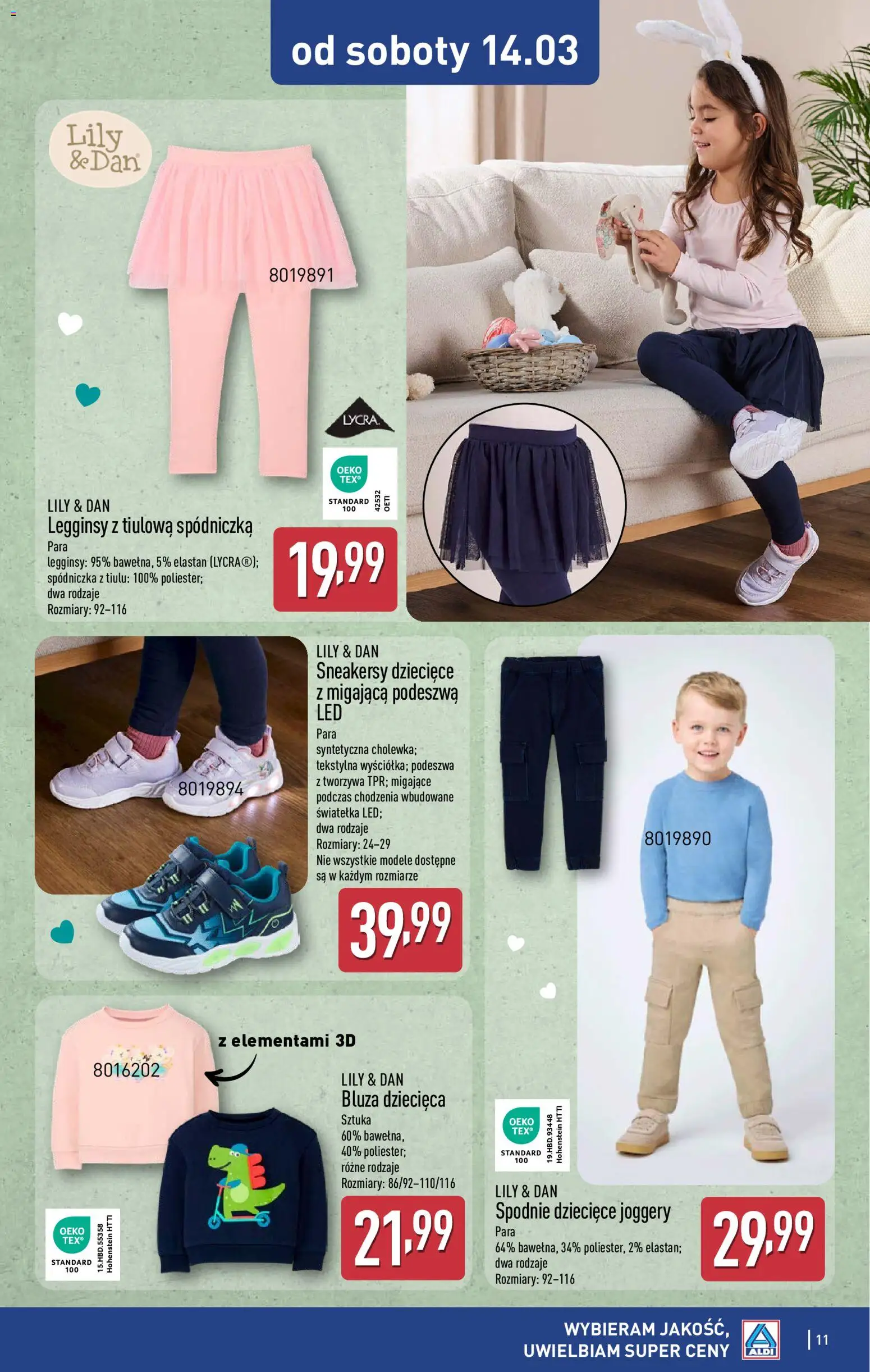 Aldi Polsko leták - Artykuły przemysłowe i tekstylia od 11.03.2026 | Strana: 11