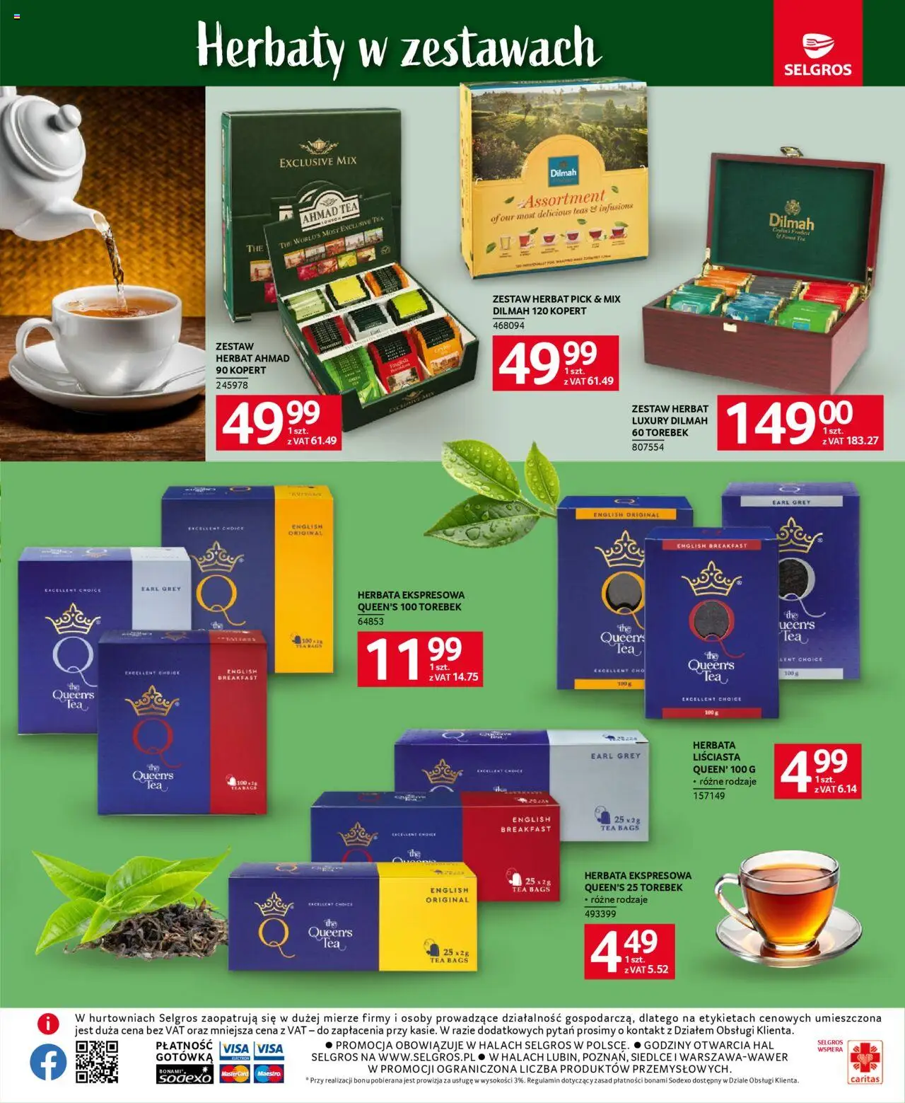 Selgros cash&carry Gazetka - Kawa i Herbata od 09.10.2025 | Strona: 31 | Produkty: Herbata earl grey, Herbata