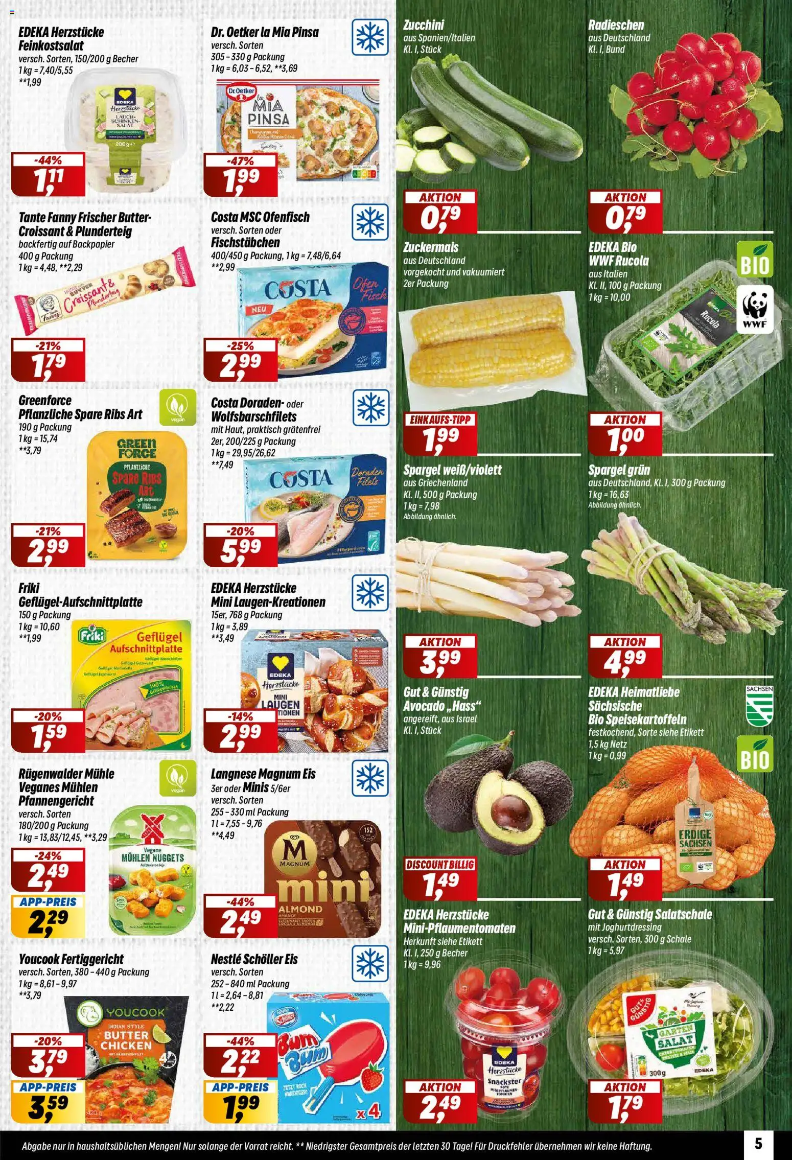 Simmel Prospekt 	 – gültig ab 13.04.2026 | Seite: 5 | Produkte: Youcook, Rucola, Spargel, Croissant