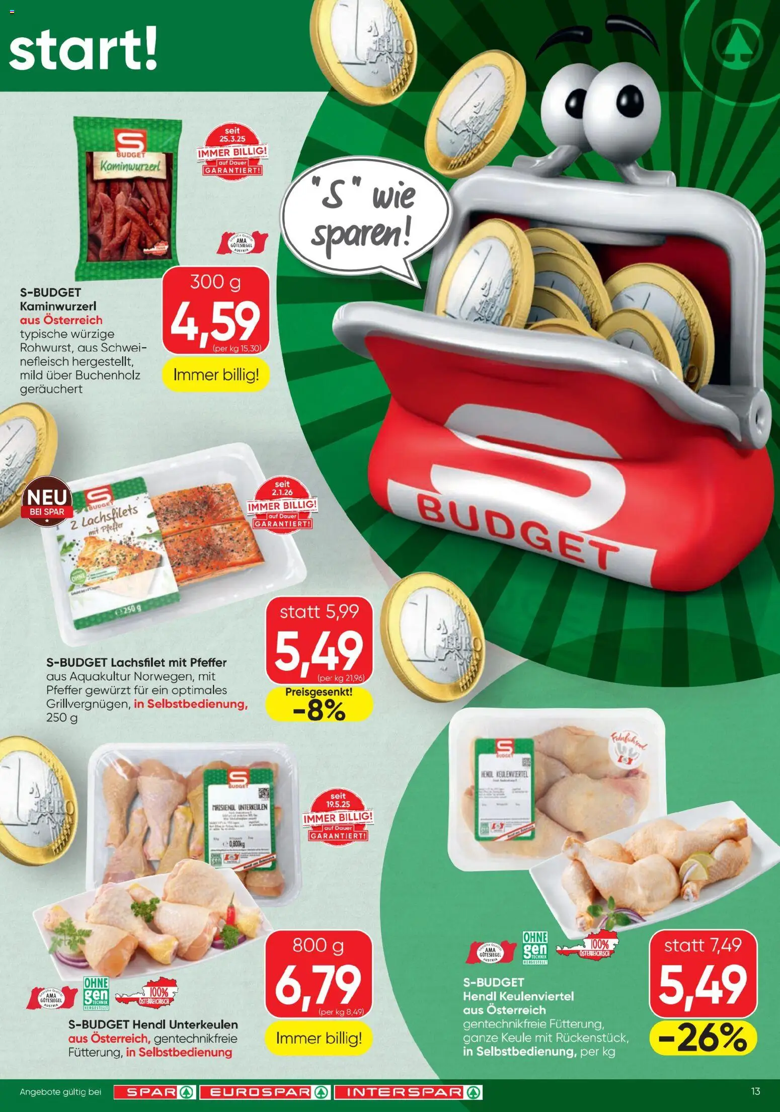 Spar Flugblatt gültig ab 22.01.2026 | Seite: 13 | Produkte: Pfeffer