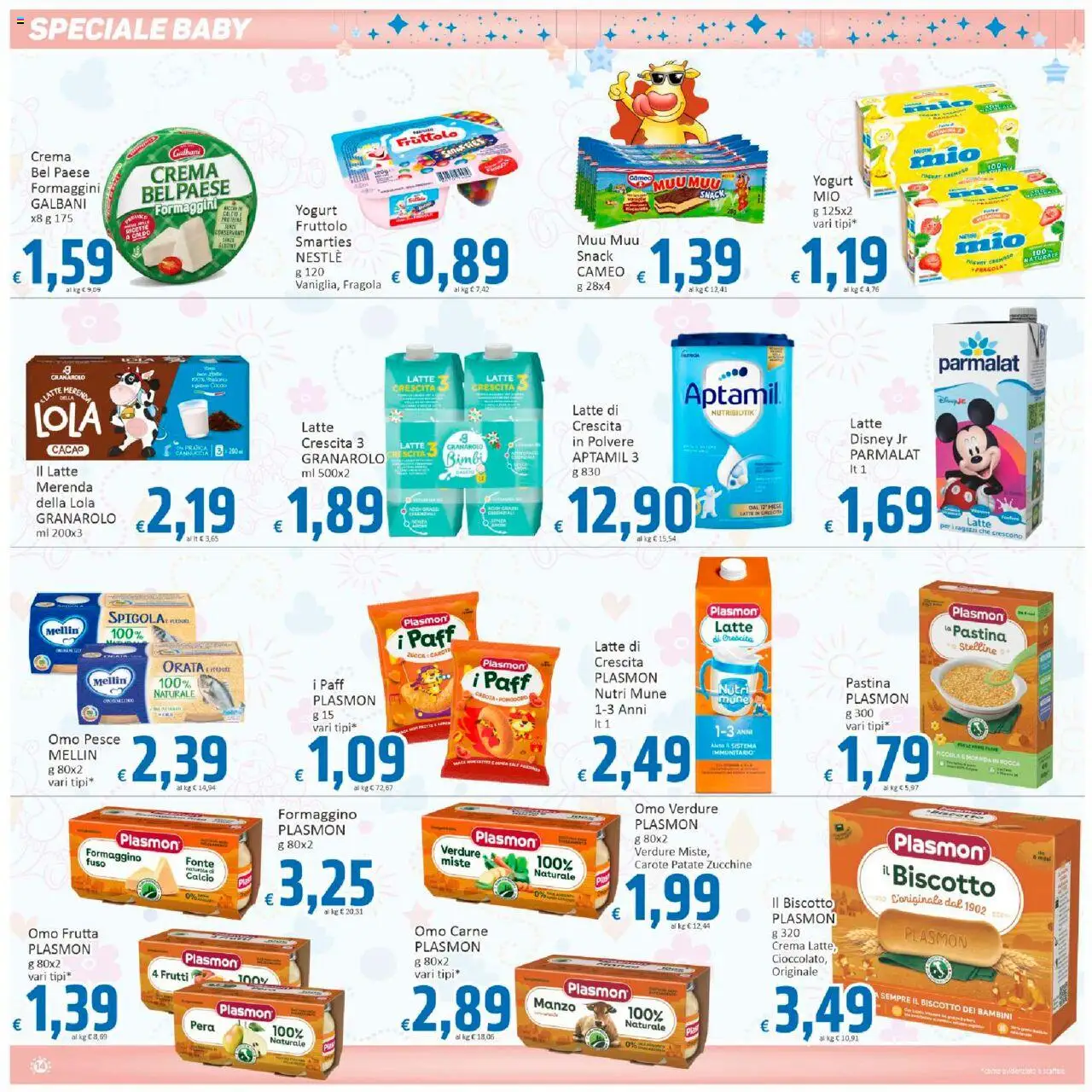 Volantino Paghi Poco del 10.10.2025 | Pagina: 13 | Prodotti: Carota, Pomodoro, Latte, Carote