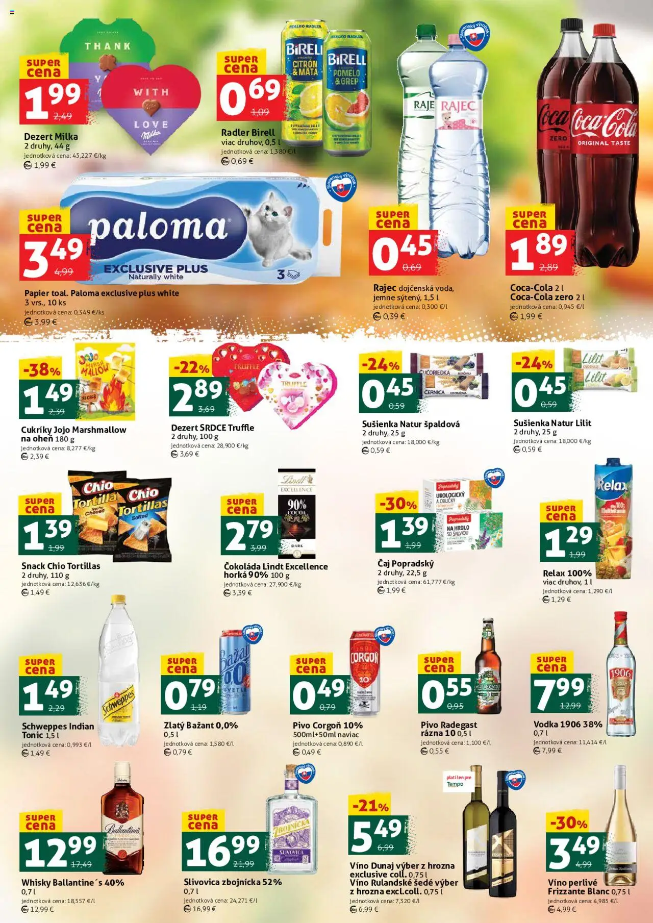 Nové COOP Jednota akcie – leták je platný od 19.09.2025 | Strana: 3 | Produkty: Radegast, Corgoň, Cukríky, Vodka