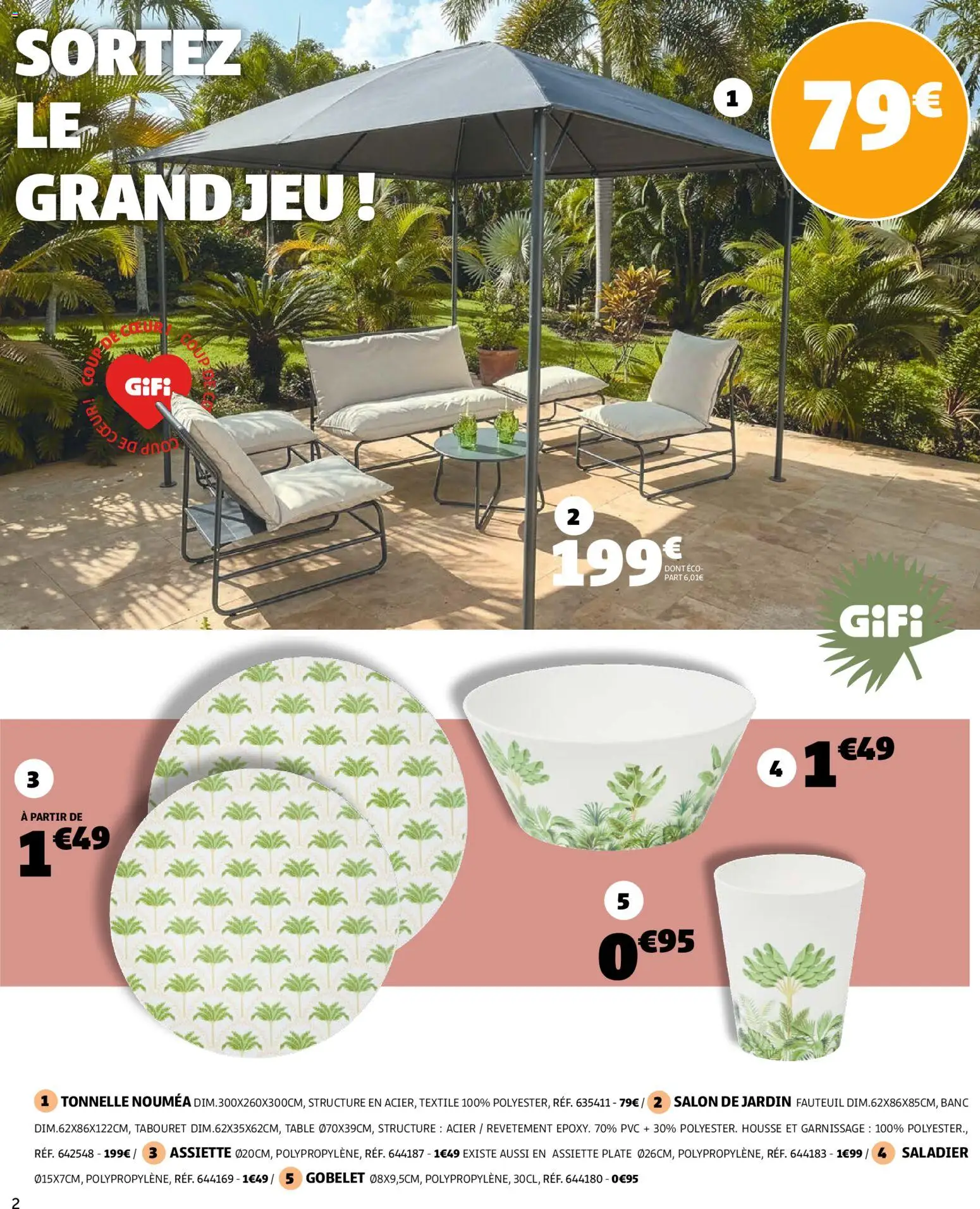 {H1} | Page: 2 | Produits: Salon de jardin, Tonnelle, Fauteuil, Table