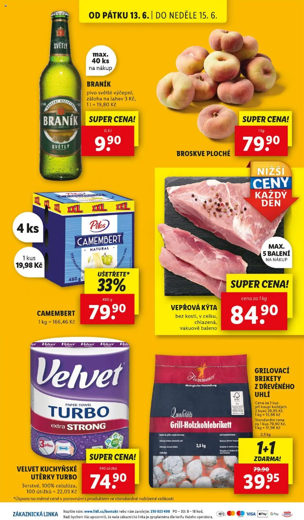 Lidl leták od 12.06.2025 | Strana: 45 | Produkty: Kuchyňské utěrky, Utěrky, Kýta, Láhev