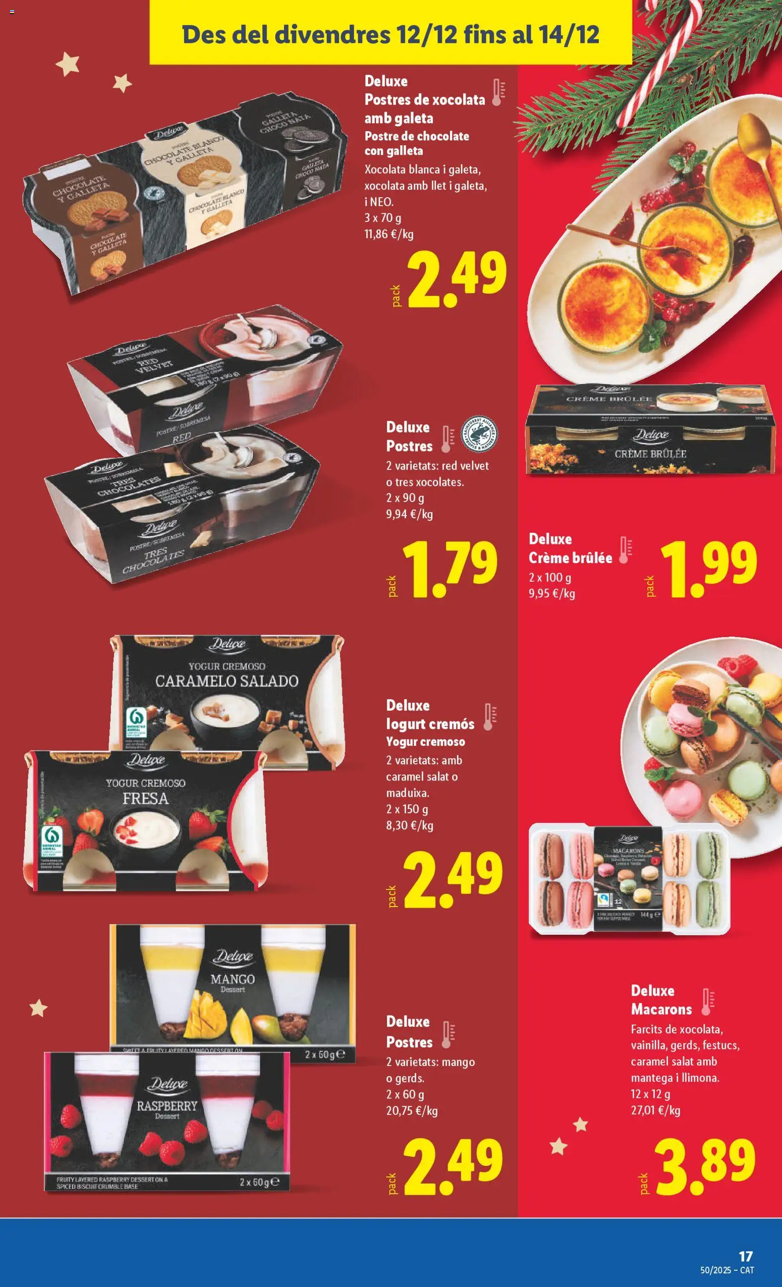 Lidl folleto │ válido desde el 08.12.2025 | Página: 47 | Productos: Yogur, Chocolate, Ρούτερ