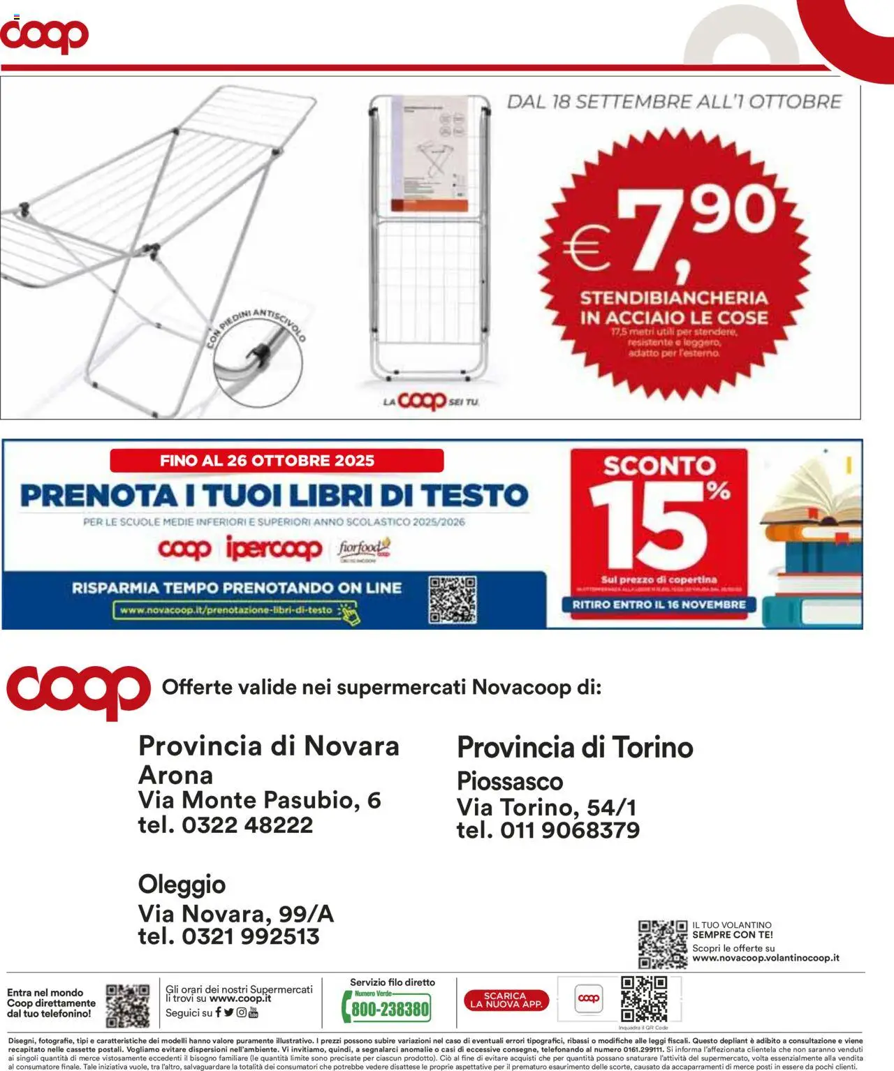 Volantino COOP del 18.09.2025 | Pagina: 26 | Prodotti: Tè, Stendibiancheria