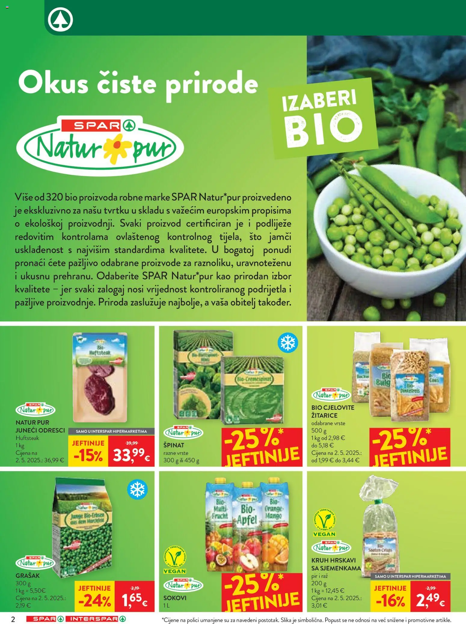 Spar katalog | vrijedi od 25.02.2026 | Stranica: 2 | Proizvodi: Žitarice, Mango, Grašak, Vegeta