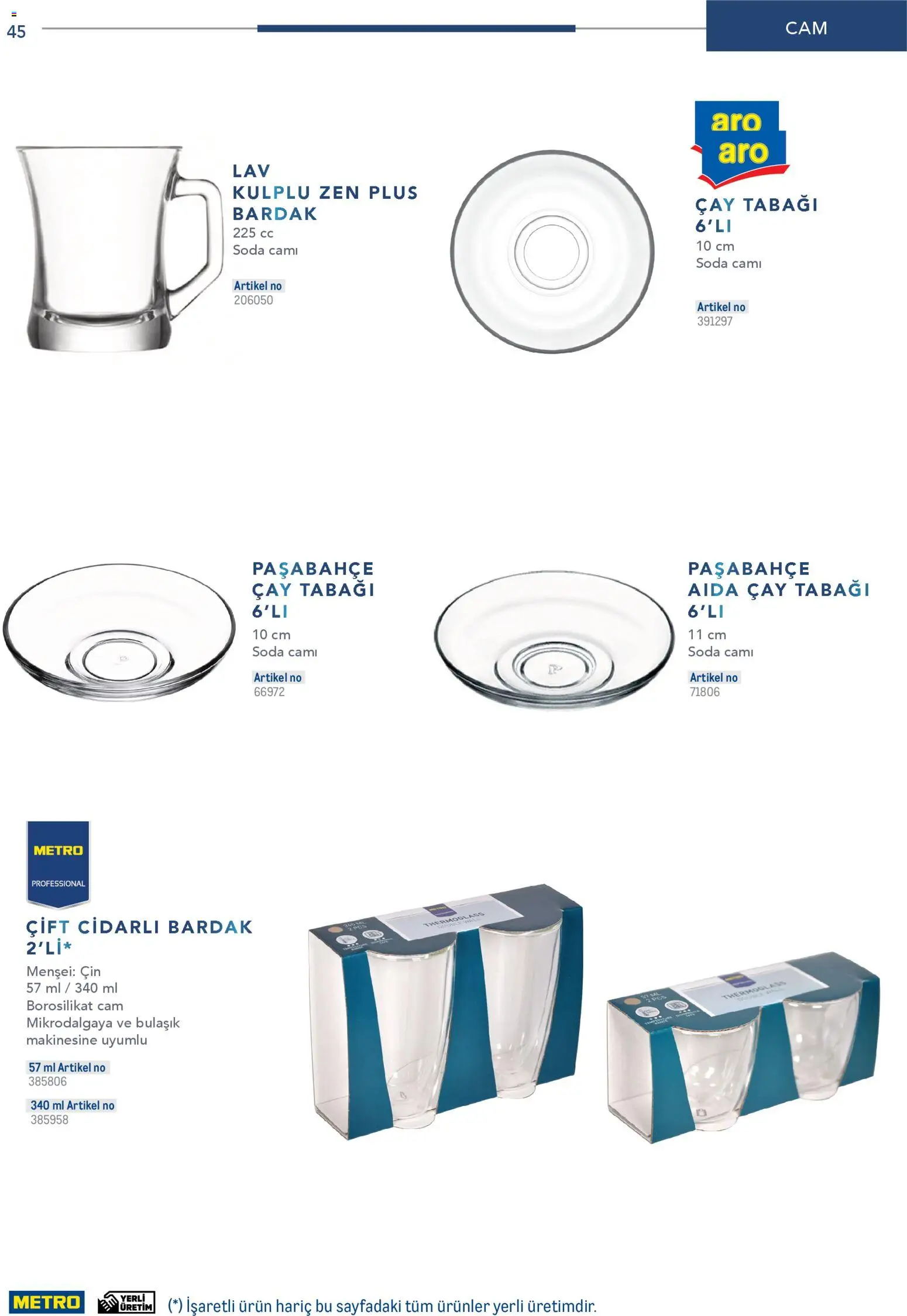 Metro - Profesyonel Çözümler - 26.12.2025 tarihinden itibaren geçerlidir | Sayfa: 45 | Ürünler: Çay, Cin, Zselatin, Soda