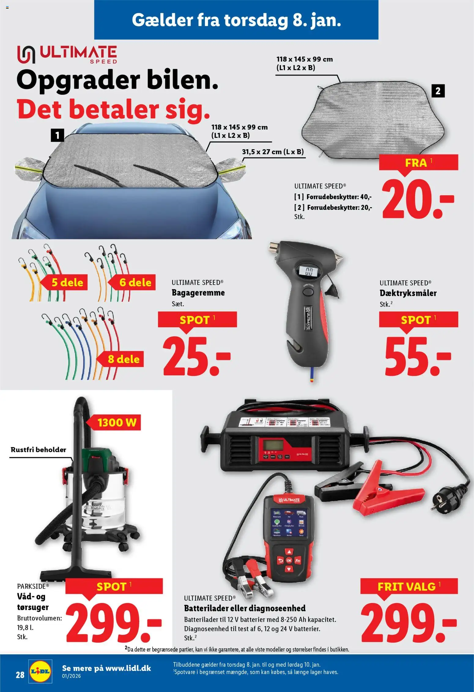 Lidl tilbudsavis – gyldig fra 02.01.2026 | Side: 16 | Produkter: Batterier, Søm