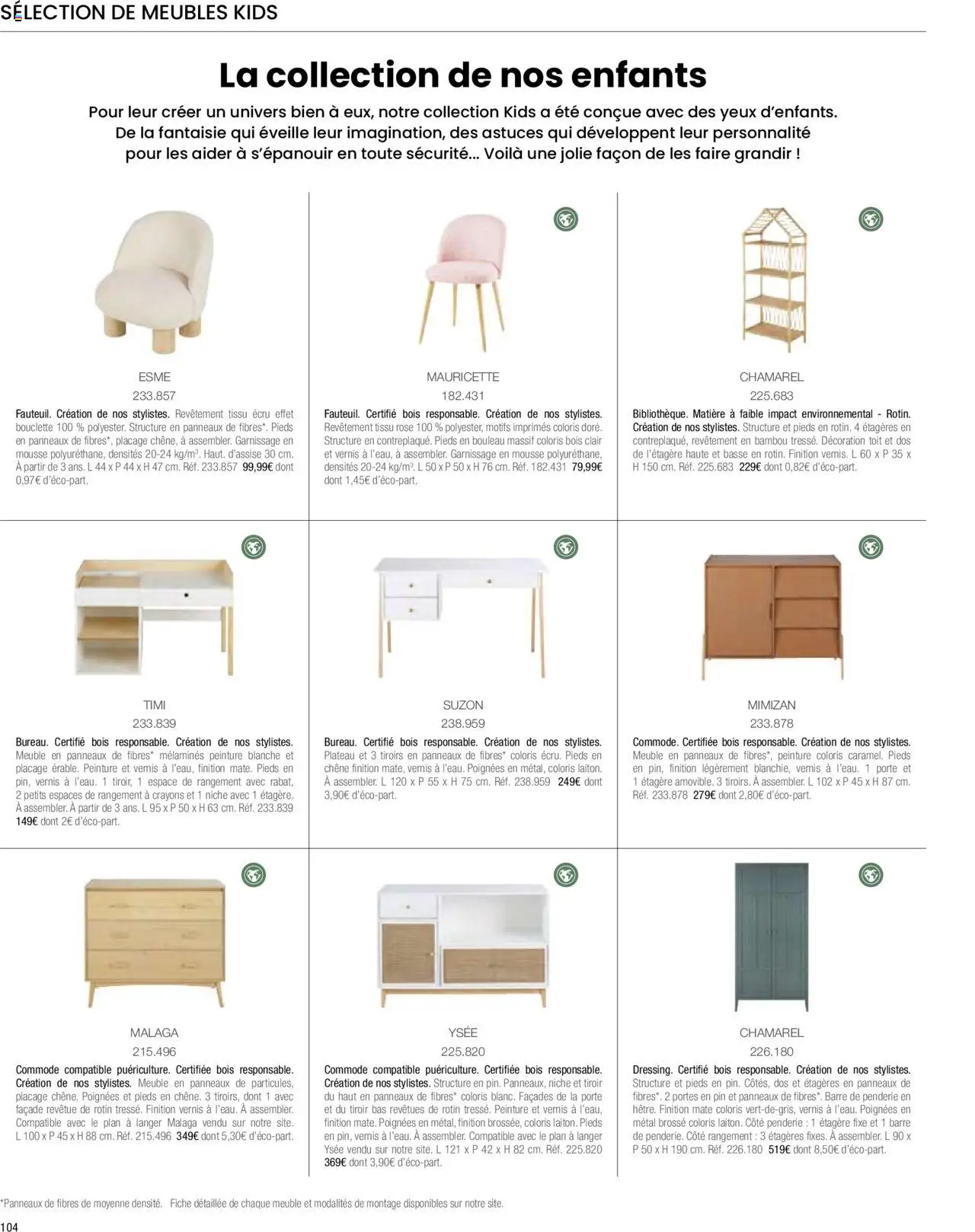  | Page: 106 | Produits: Brosse, Porte, Commode, Tiroirs