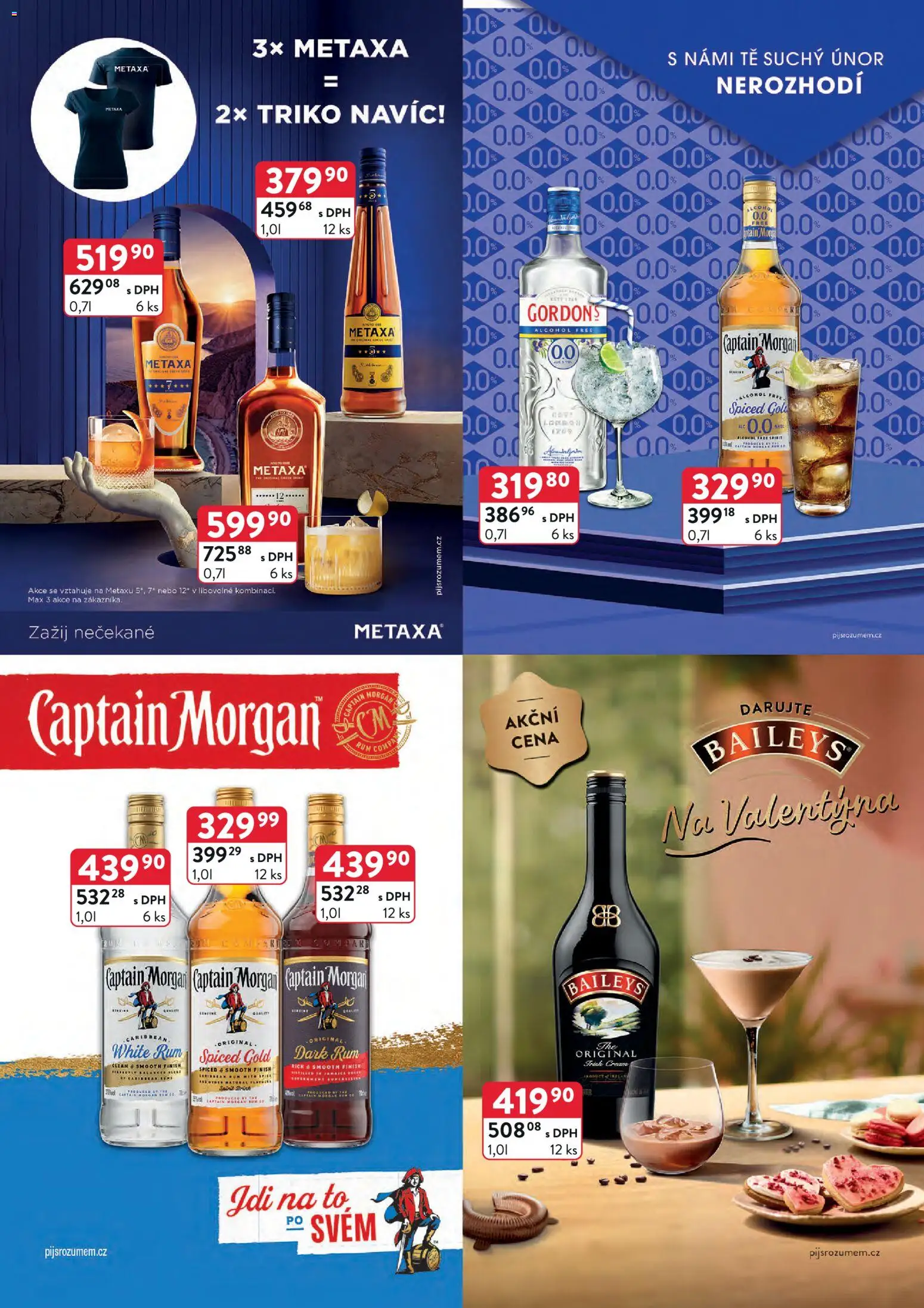 Astur & Qanto leták - Velkoobchod 02/2026 od 01.02.2026 | Strana: 17 | Produkty: Rum, Morgan, Metaxa, Captain Morgan