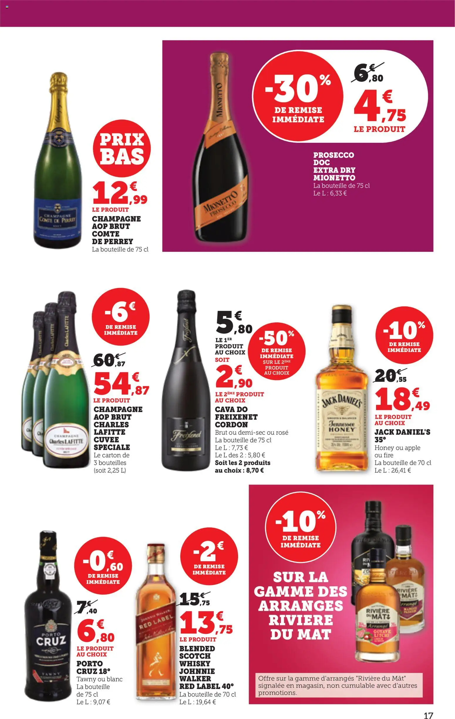 {H1} | Page: 17 | Produits: Goyave, Charles Lafitte, Champagne, Prosecco