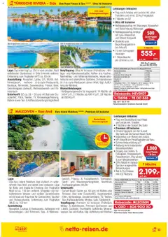Netto Reisen Prospekt 	 - gültig ab dem 01.07.2025 | Seite: 13 | Produkte: Kaffee, Tür, Tee, Uhr