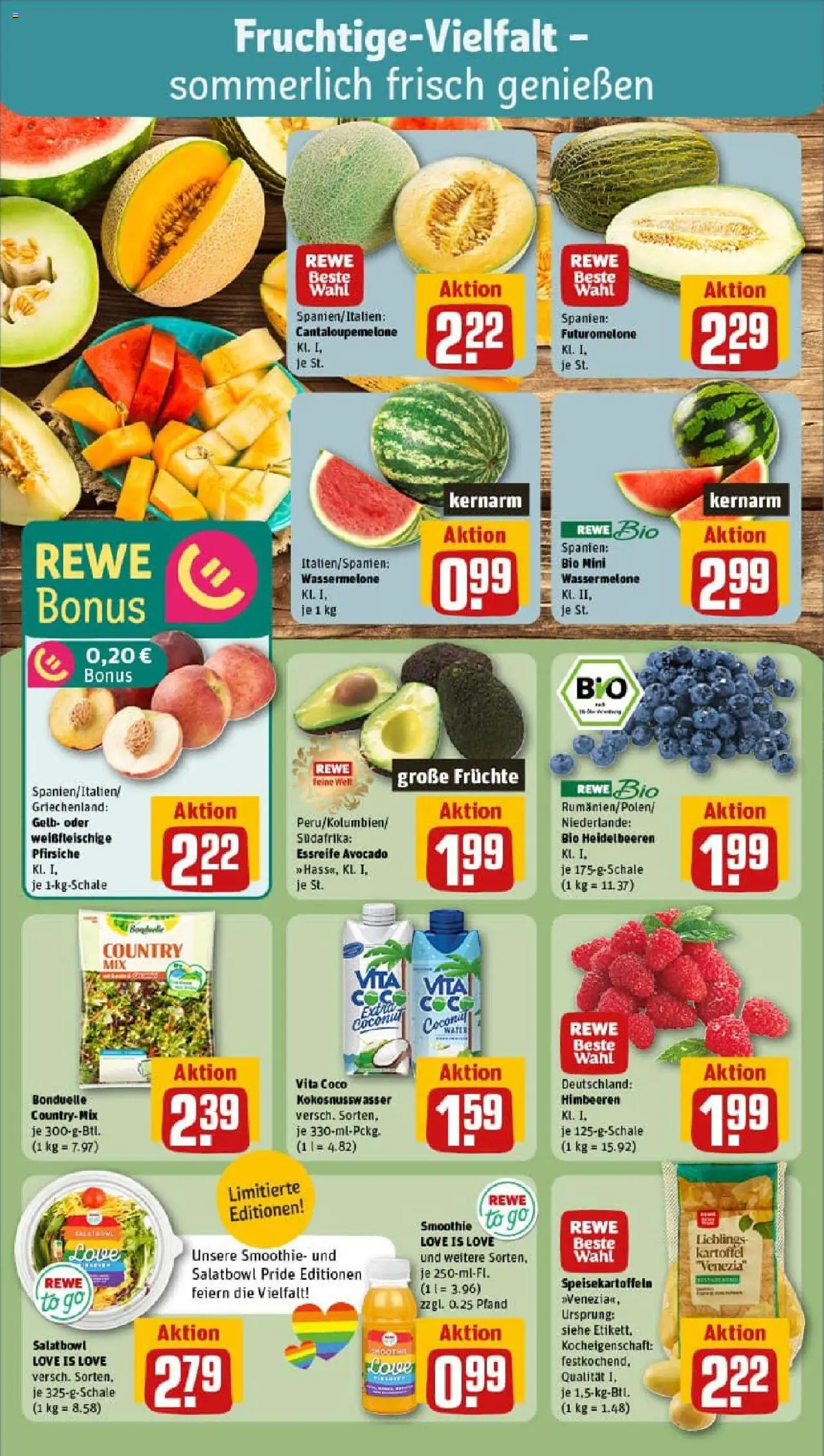 Rewe prospekt Hardegsen	 - gültig ab dem 29.06.2025 | Seite: 8 | Produkte: Himbeeren, Heidelbeeren, Avocado, Wassermelone