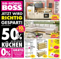 SB Möbel Boss Prospekt 	 gültig ab dem 23.08.2025