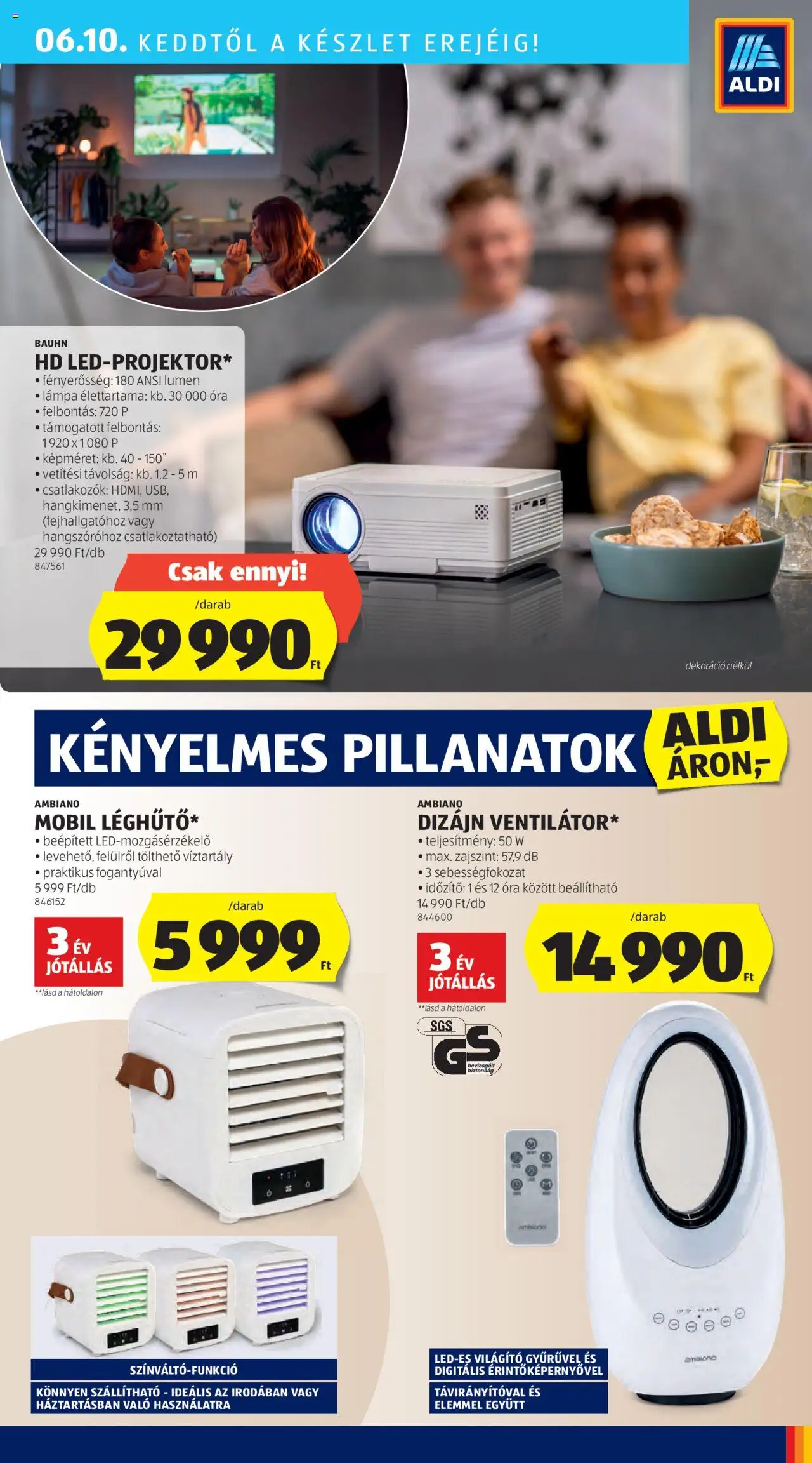 Aldi akciós ujság - amely érvényes a következő dátumtól: 05.06.2025 | Oldal: 41 | Termékek: Lámpa, Óra, Dekoráció