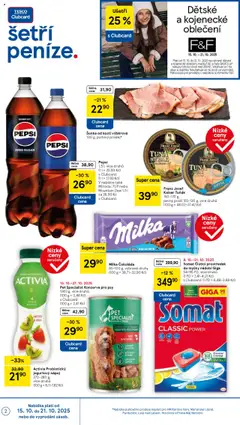 Náhled letáku Somat Čisticí prostředek do myčky nádobí Giga, 54-95 PD, více druhů (1 PD = 7,41-4.21 Kč) s Clubcard: (1 PD = 6,48-3,68 Kč) od 15.10.2025 | Strana: 2