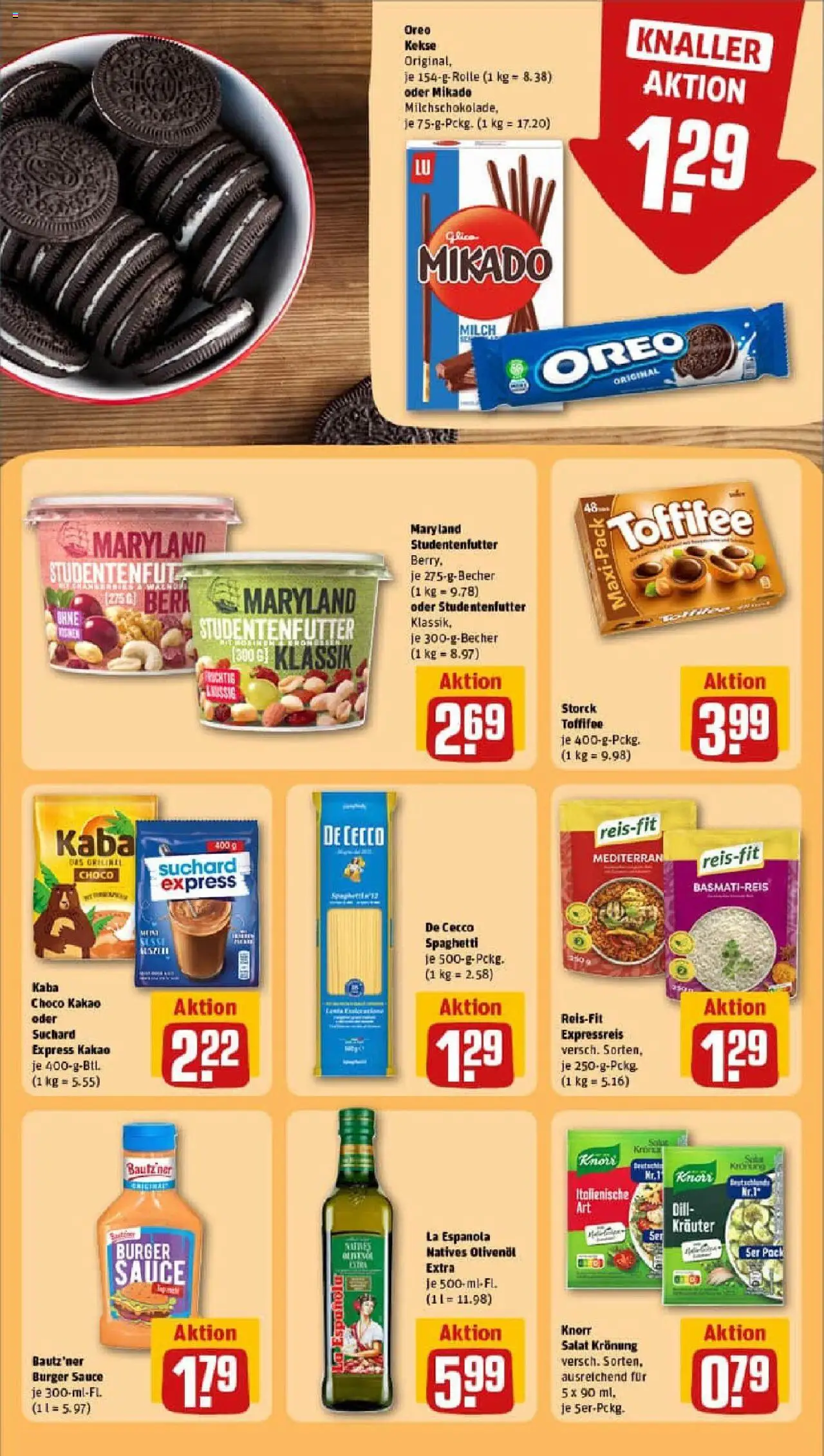 Rewe prospekt Höchstadt An Der Aisch	 - gültig ab dem 06.07.2025 | Seite: 22 | Produkte: Basmatireis, Olivenol, Knorr, Toffifee