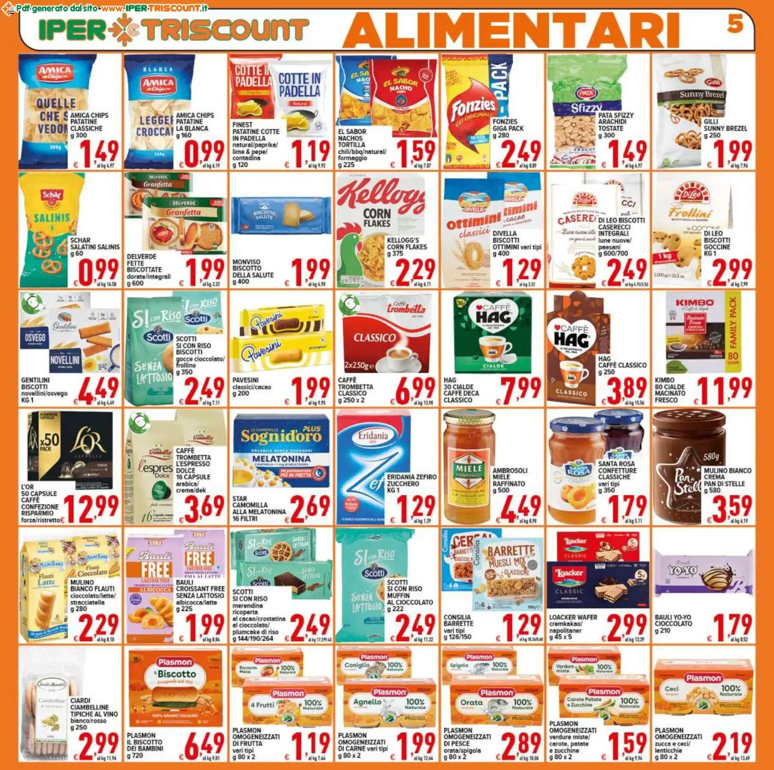 Volantino Ipertriscount del 27.12.2025 | Pagina: 5 | Prodotti: Muesli, Cioccolato, Spigola, Padella