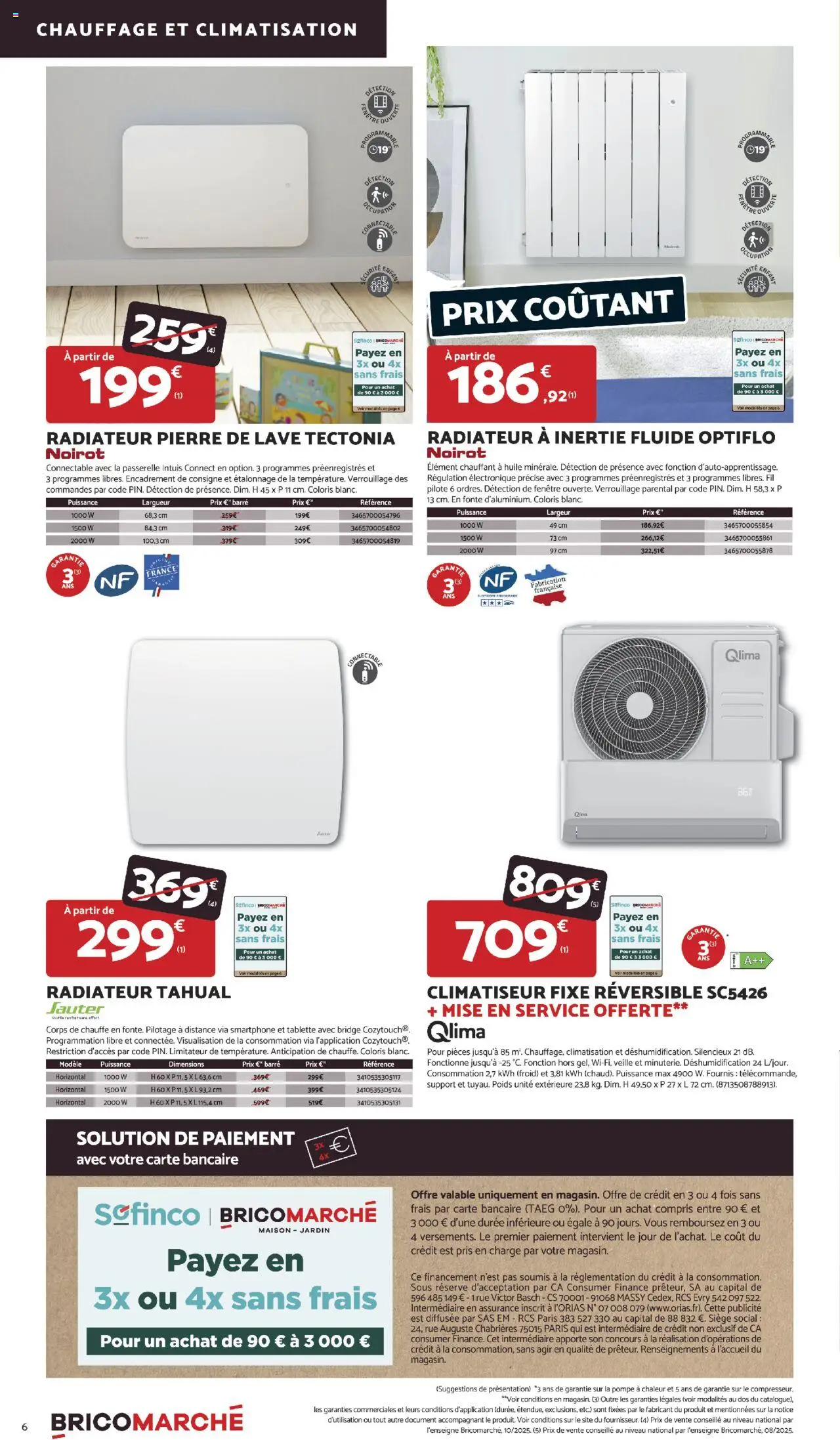{H1} | Page: 6 | Produits: Tablette, Climatisation, Climatiseur, Huile