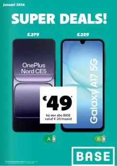 Base folder / publicité - Voorbeeld van een folder van Base, geldig van 05.01.2026
