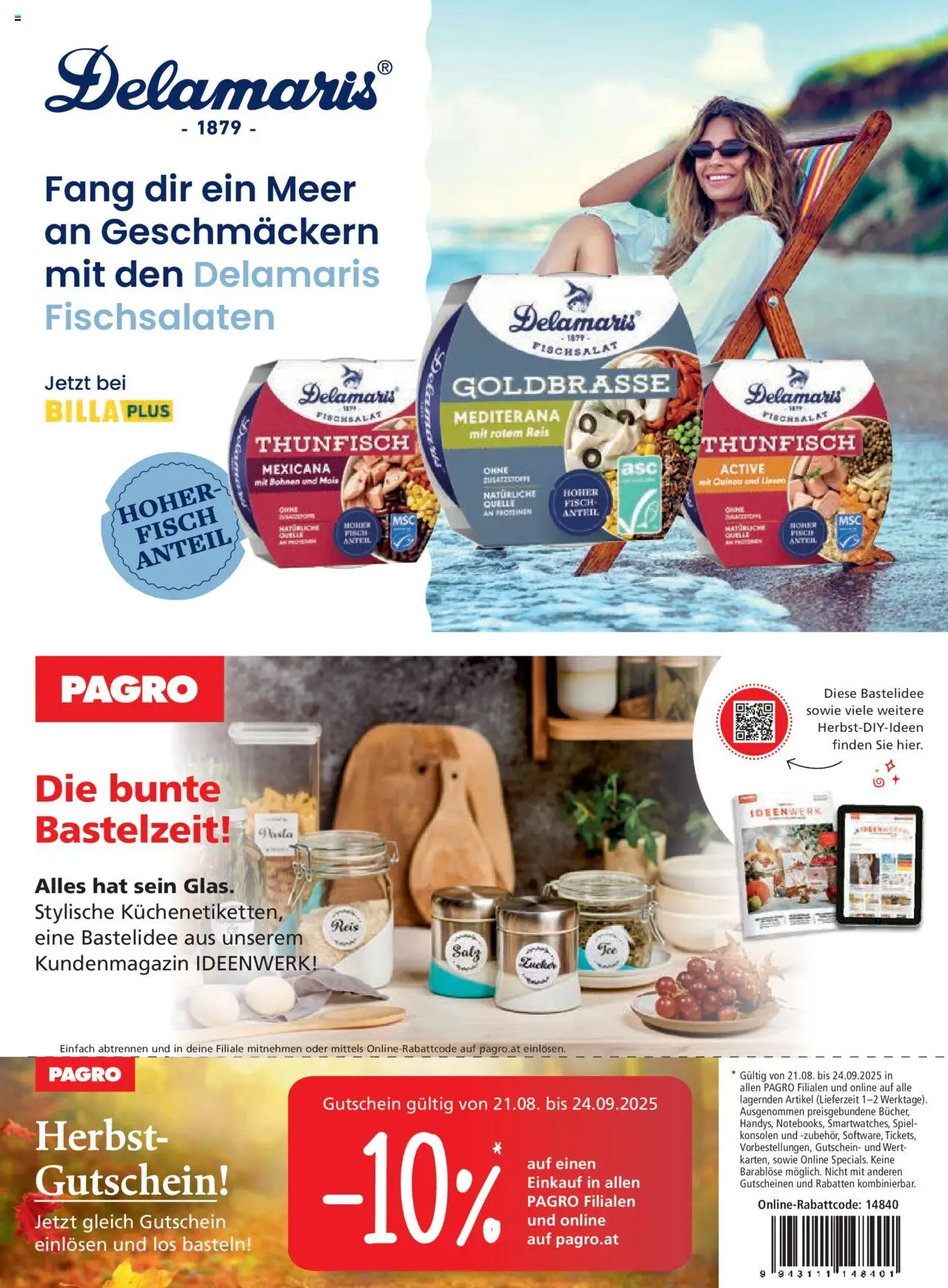 Billa Frisch Gekocht gültig ab 01.09.2025 | Seite: 112 | Produkte: Salz, Spiel, Reis, Fisch