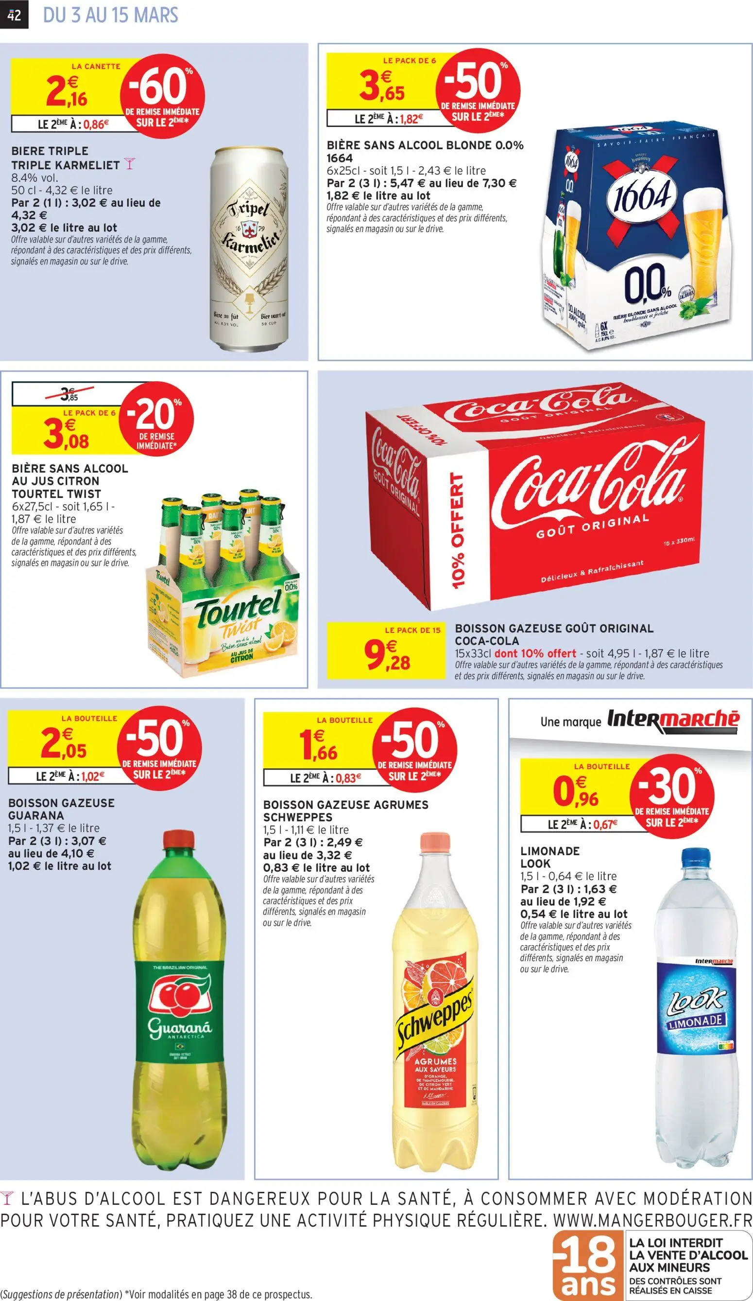 {H1} | Page: 42 | Produits: Alcool, Citron, Limonade, Coca cola