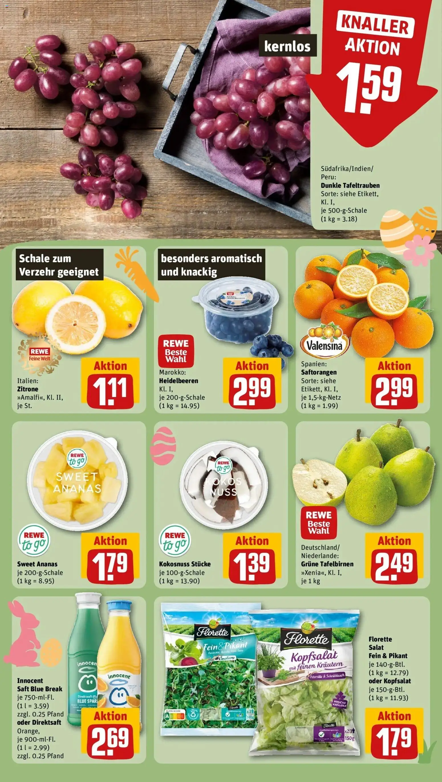 Rewe Prospekt Köln / Lindenthal	 – gültig ab 30.03.2026 | Seite: 10 | Produkte: Valensina, Zitrone, Petersilie, Saft