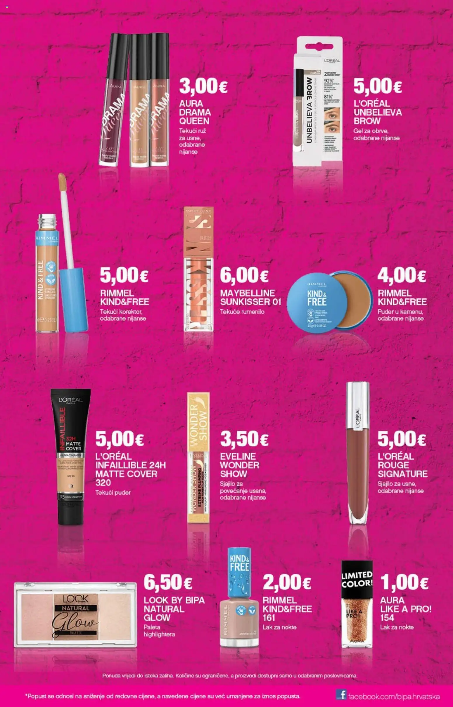 Bipa katalog | vrijedi od 27.11.2025 | Stranica: 31 | Proizvodi: Paleta, Puder, Rumenilo, Maybelline