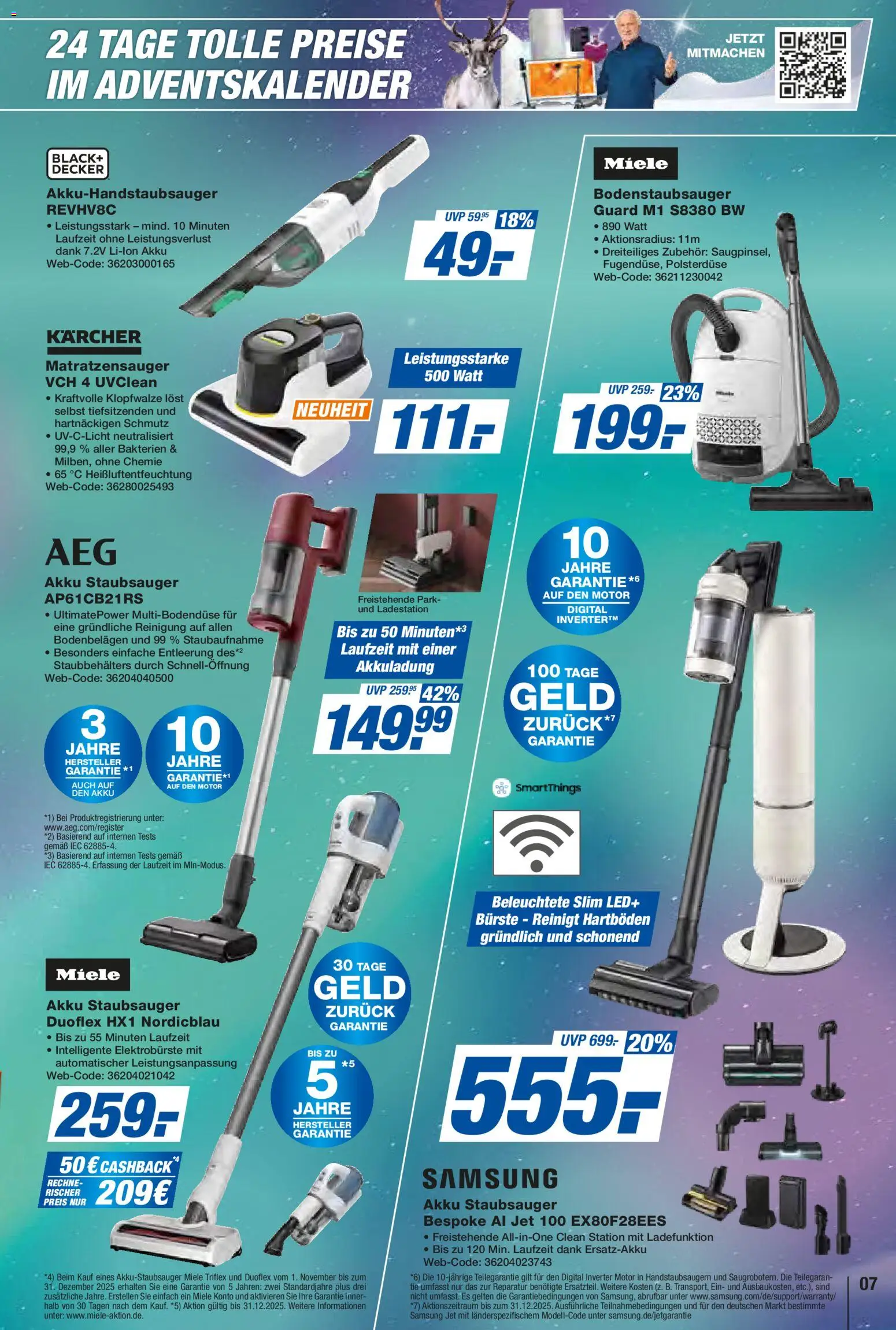 Expert  Aktuelle Beilage – gültig ab 05.12.2025 | Seite: 7 | Produkte: Miele, Staubsauger, Samsung, Bürste
