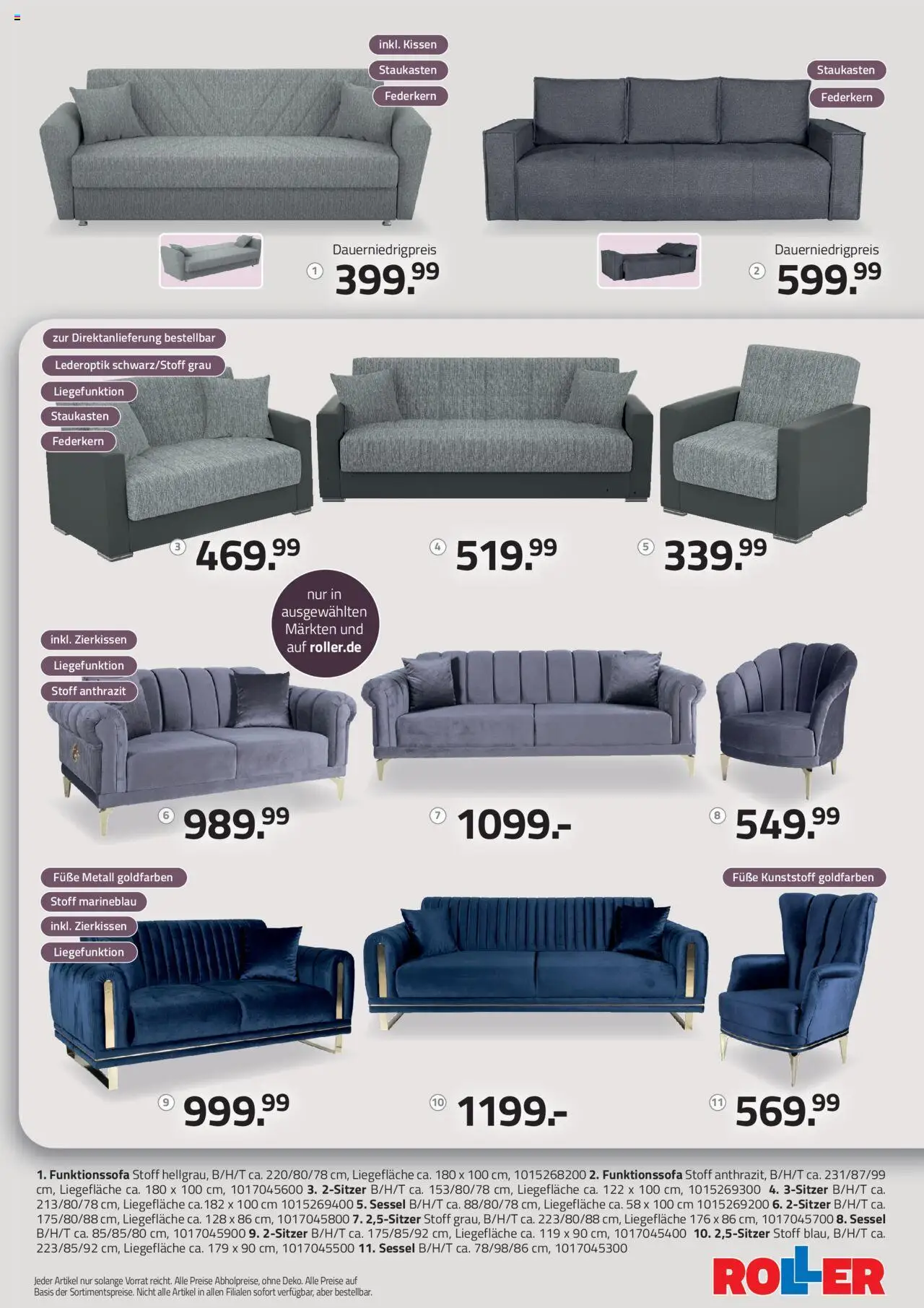 Roller Prospekt 	 – gültig ab 28.09.2025 | Seite: 9 | Produkte: Kissen, Sessel