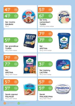Pogląd oferty "Eurocash Gazetka" - ważna od 05.02.2026 | Strona: 16 | Produkty: Ser topiony, Serek, Serek philadelphia, Camembert