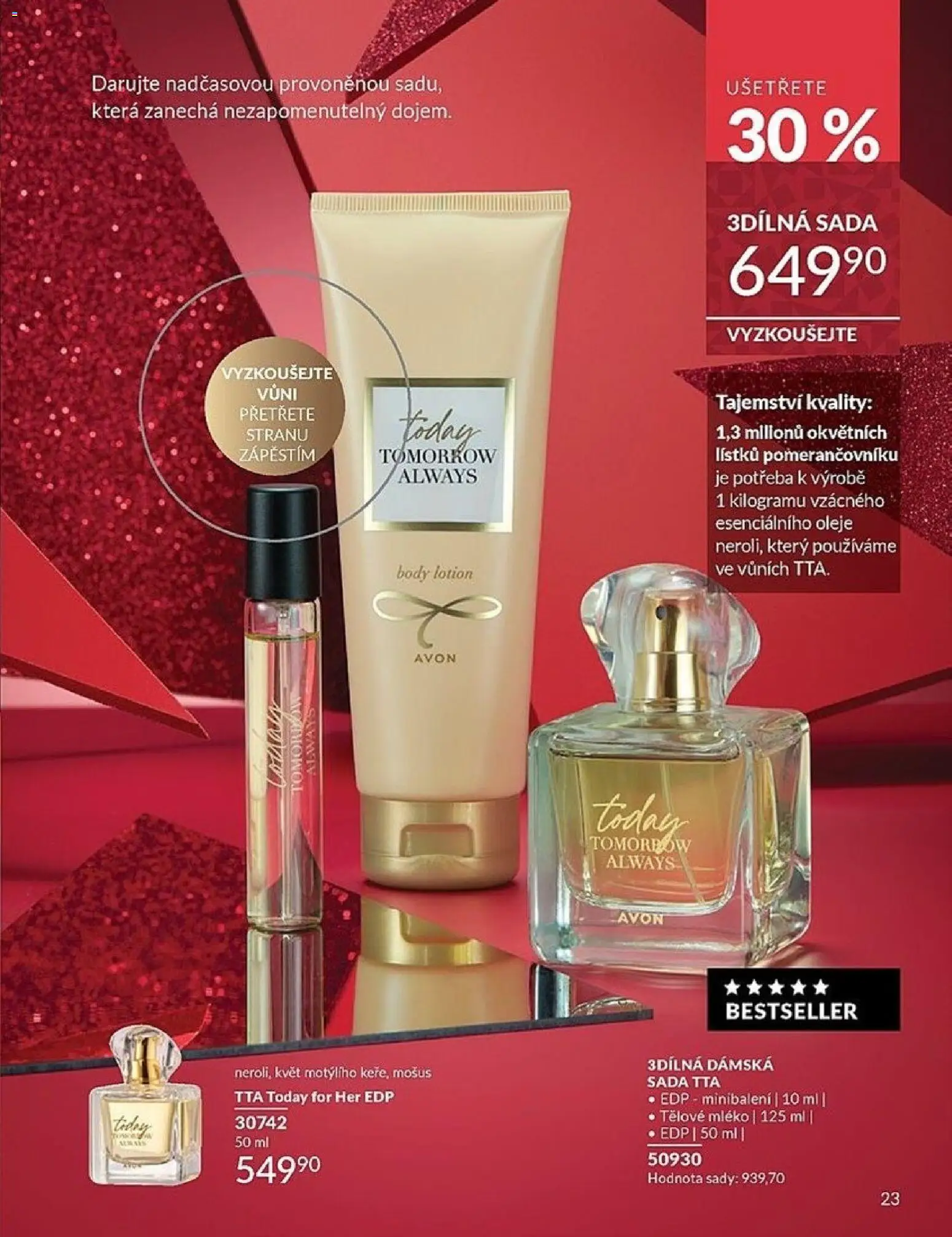 Avon katalog 12/2025 od 01.12.2025 | Strana: 23 | Produkty: Tělové mléko, Oleje, Mléko, Body