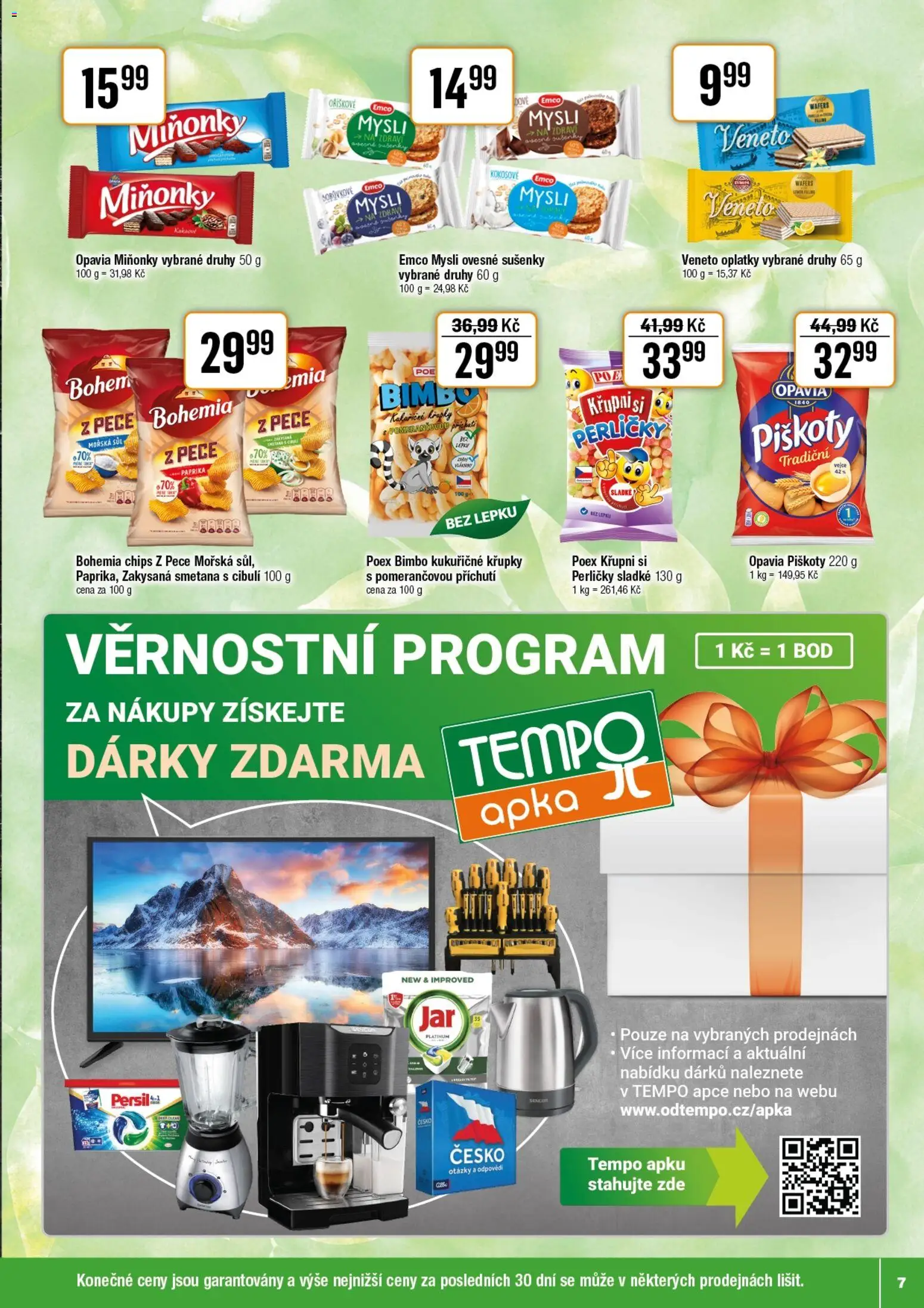 Tempo leták - Tuty od 11.03.2026 | Strana: 7 | Produkty: Emco Mysli, Mysli, Bohemia chips, Oplatky
