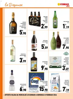 Anteprima del volantino Conad City Lazio catalogo valido a partire dal 28.01.2026 | Pagina: 14 | Prodotti: Crema, Birra, Pollo, Vodka