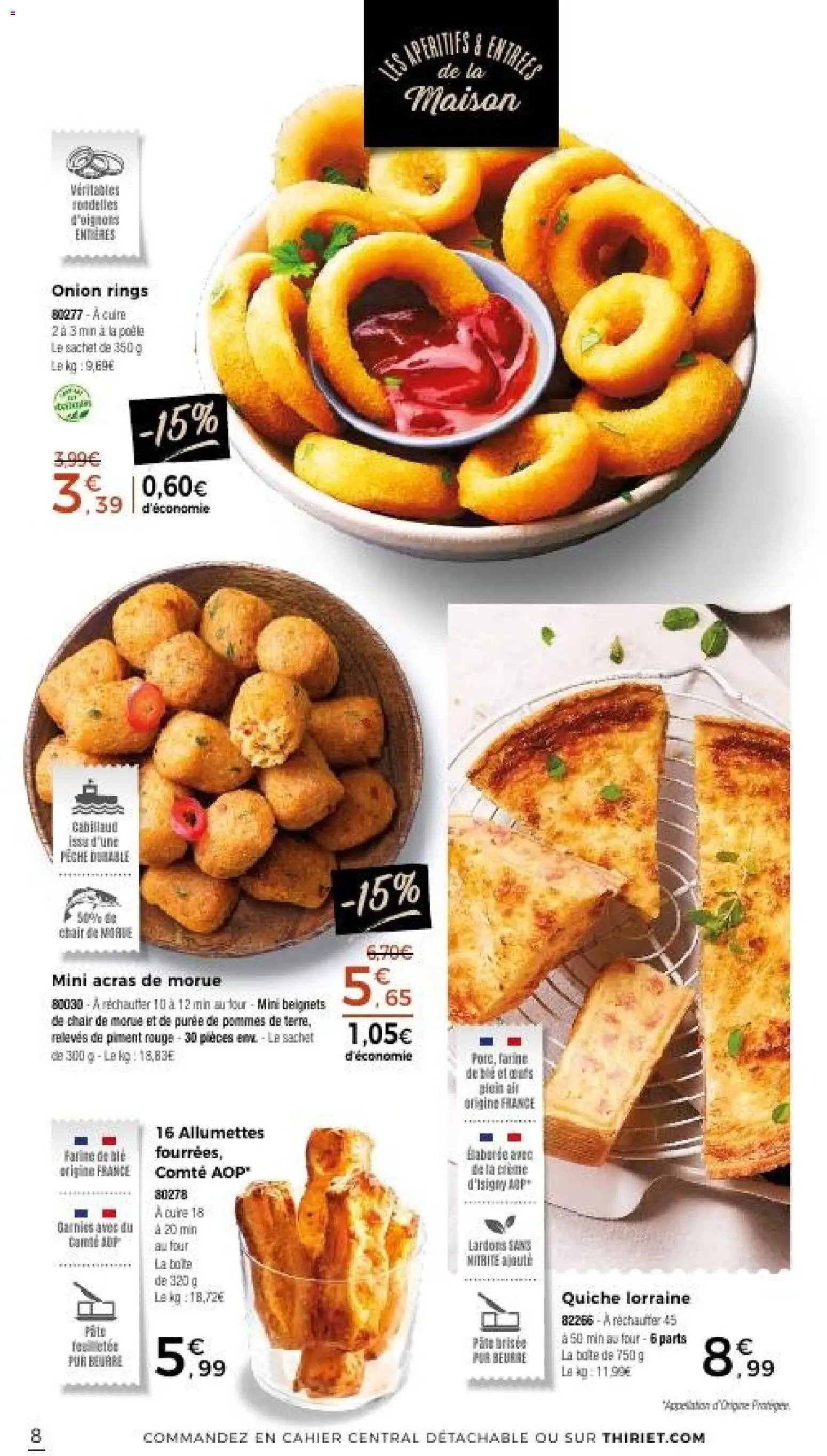 {H1} | Page: 8 | Produits: Four, Morue, Beurre, Pommes