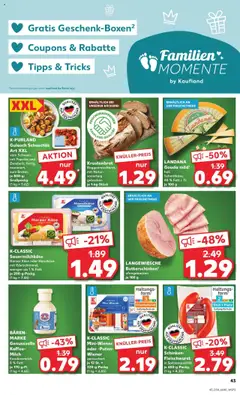 LANDANA Gouda mild¹, holl. Schnittkäse, 48% Fett i. Tr. je 100 g - gültig ab dem 21.08.2025 | Seite: 43