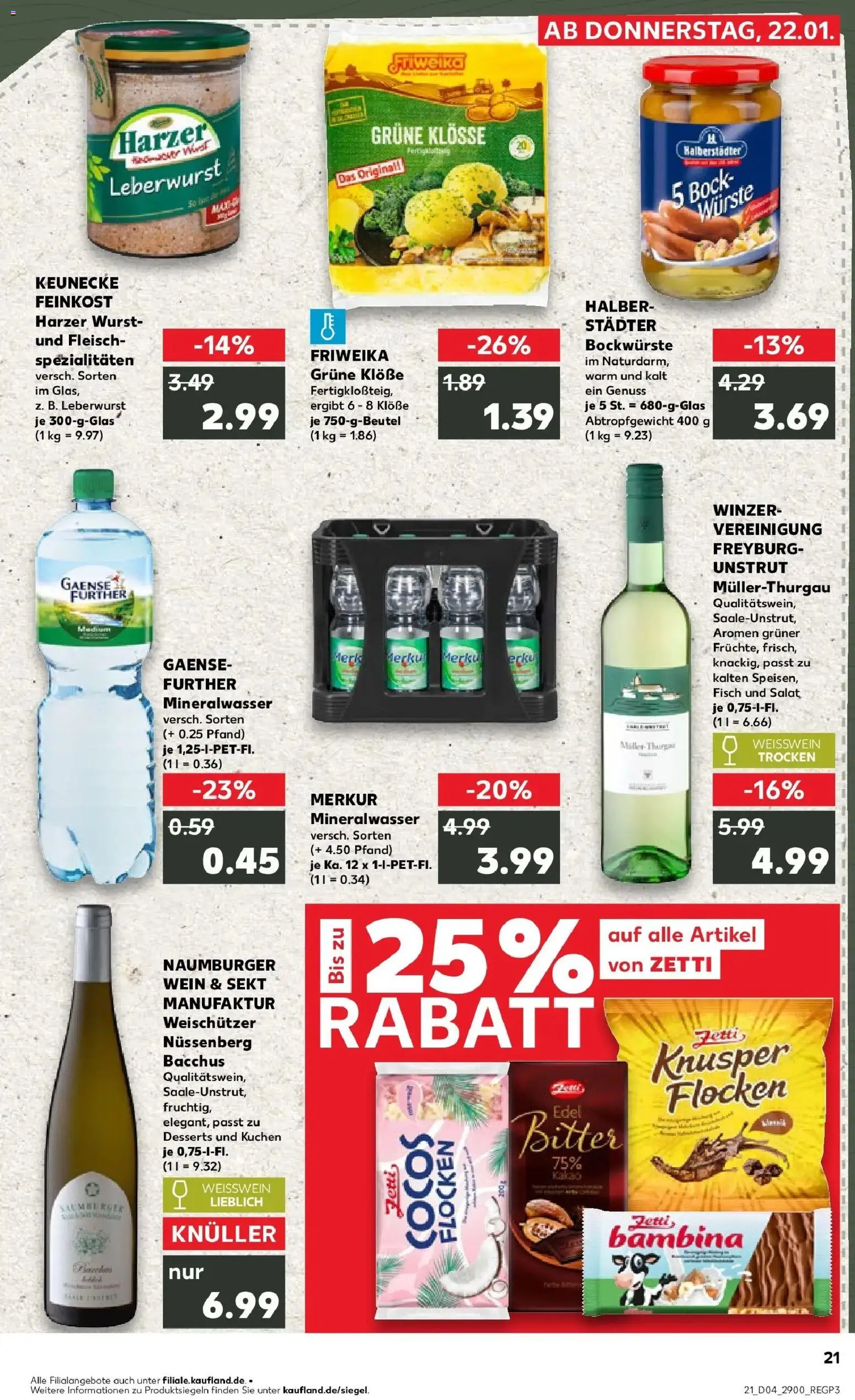 Kaufland prospekt Naumburg (Saale)	 – gültig ab 25.01.2026 | Seite: 21