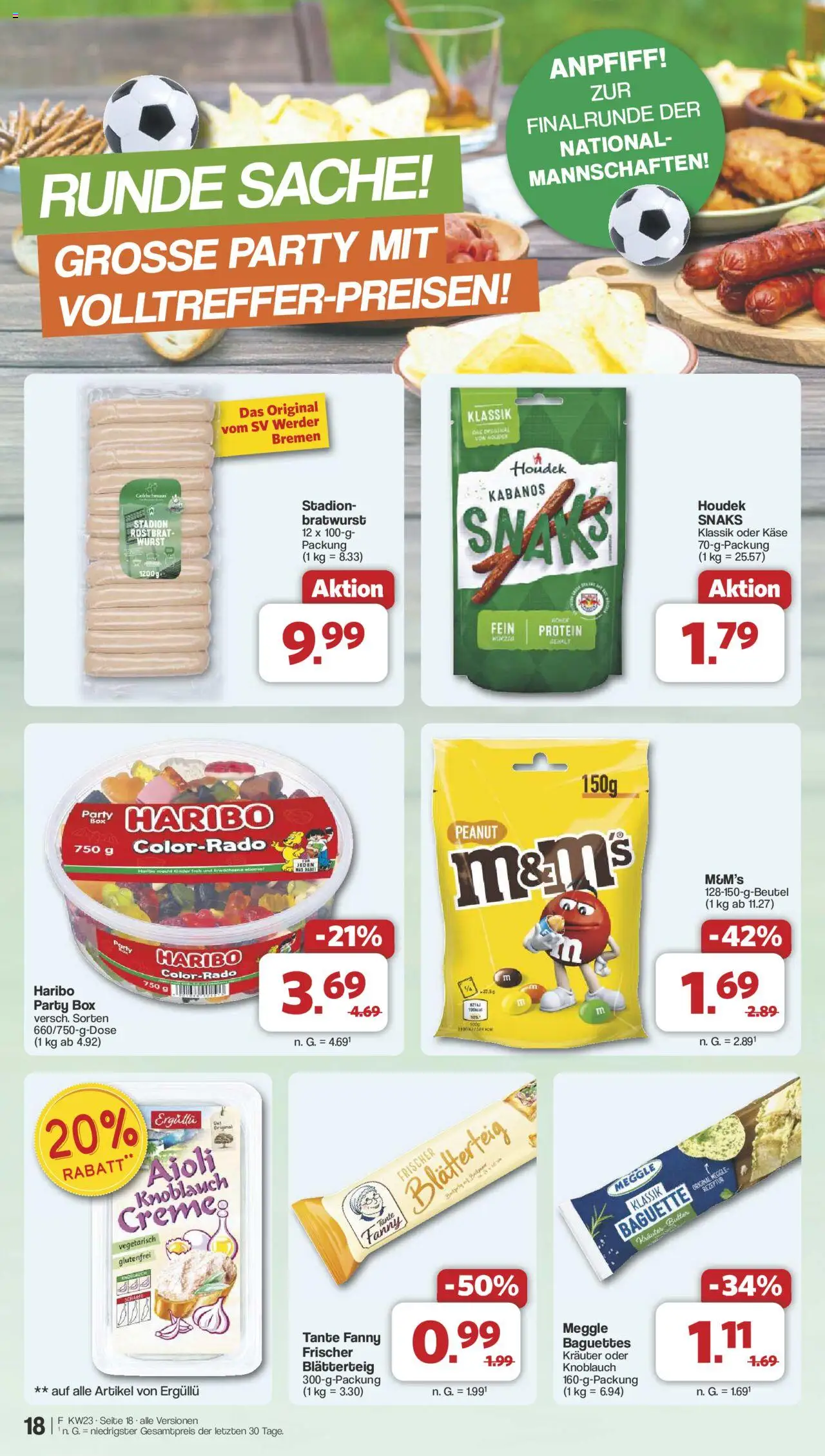 Famila Nordwest Prospekt 	 - gültig ab dem 02.06.2025 | Seite: 23 | Produkte: Haribo, Box, Baguette, Wurst