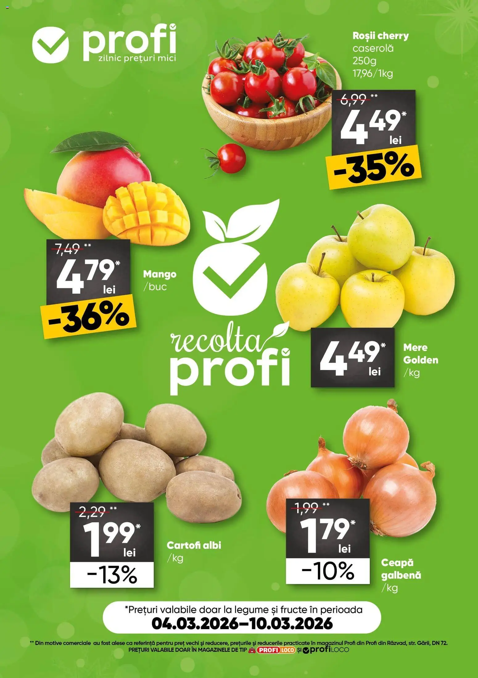 Noul catalog Profi – valabil de la 04.03.2026 | Pagină: 1 | Produse: Mere, Cartofi, Legume, Fructe