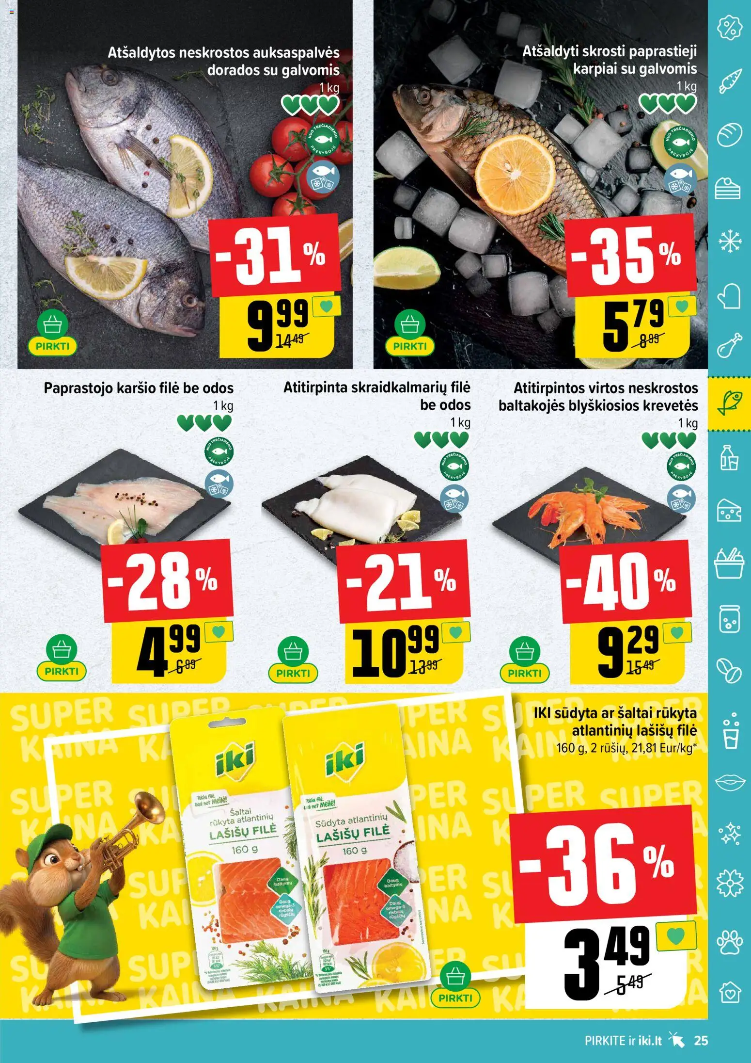 IKI akcijos nuo 02.03.2026 | Puslapis: 25 | Prekių: Lašišų filė