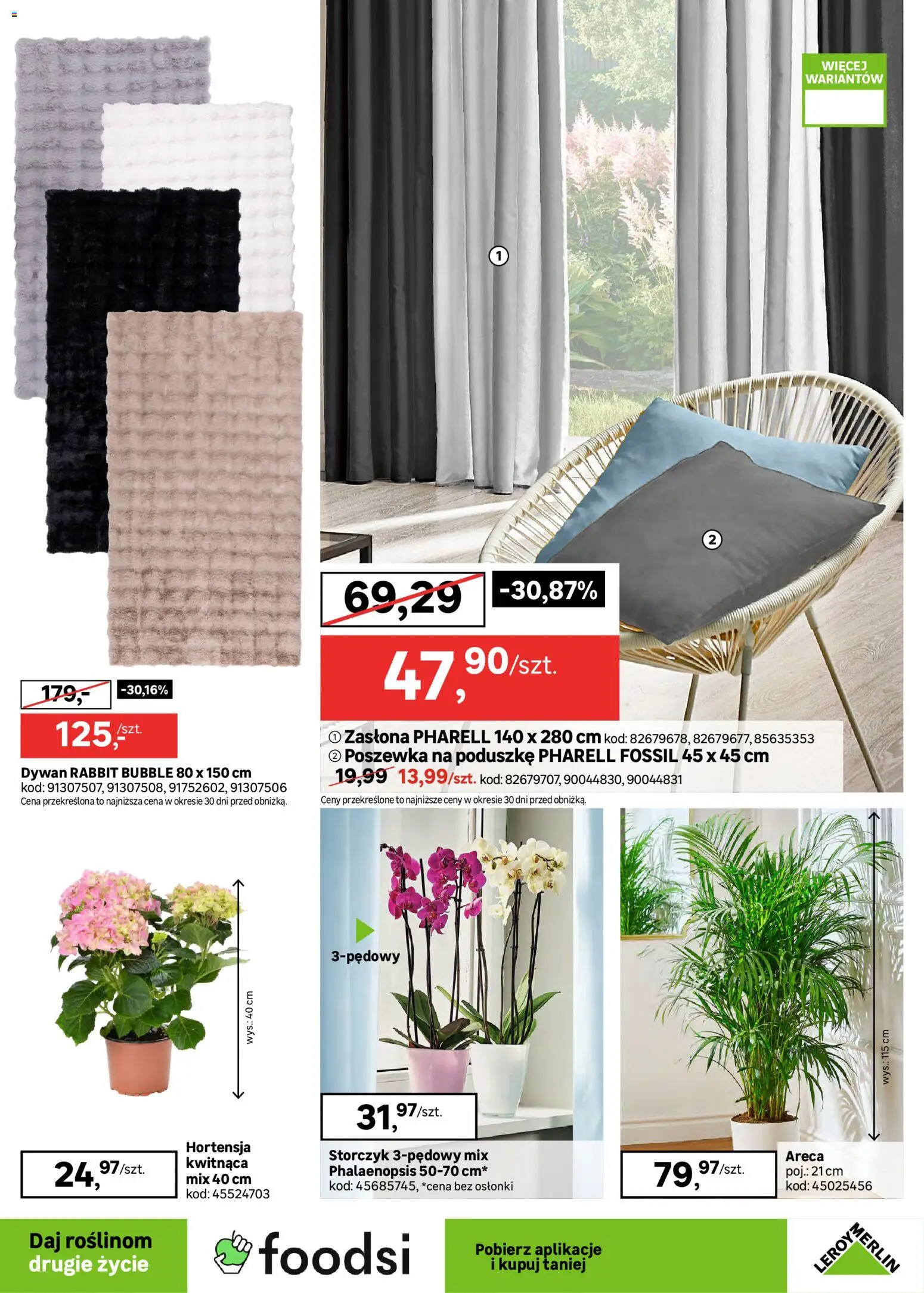 Leroy Merlin Gazetka od 25.02.2026 | Strona: 19 | Produkty: Dywan, Storczyk