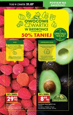 Biedronka gazetka - Oferta W tym tygodniu od 31.07.2025 | Strona: 25 | Produkty: Awokado