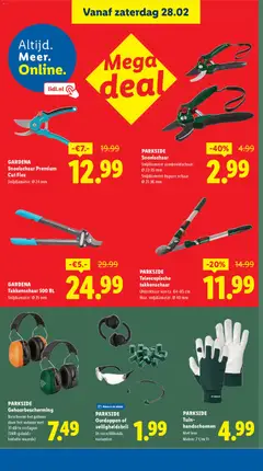 Lidl - Folder week 9 - Voorbeeld van een folder van Lidl, geldig van 23.02.2026 | Pagina: 29 | Producten: Schaar, Handschoenen