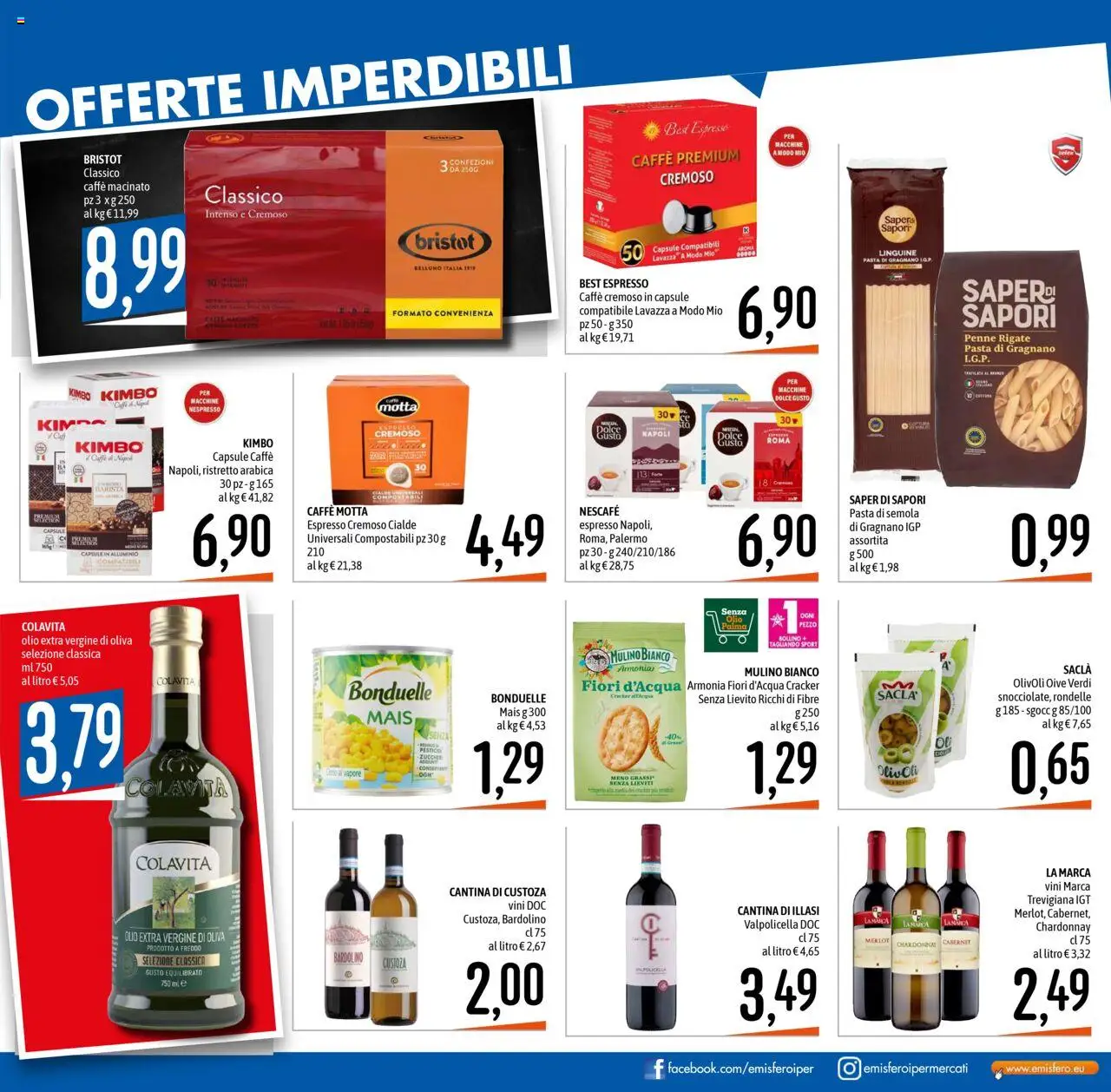 Volantino Emisfero del 11.09.2025 | Pagina: 21 | Prodotti: Caffè, Olio, Mais, Macinato