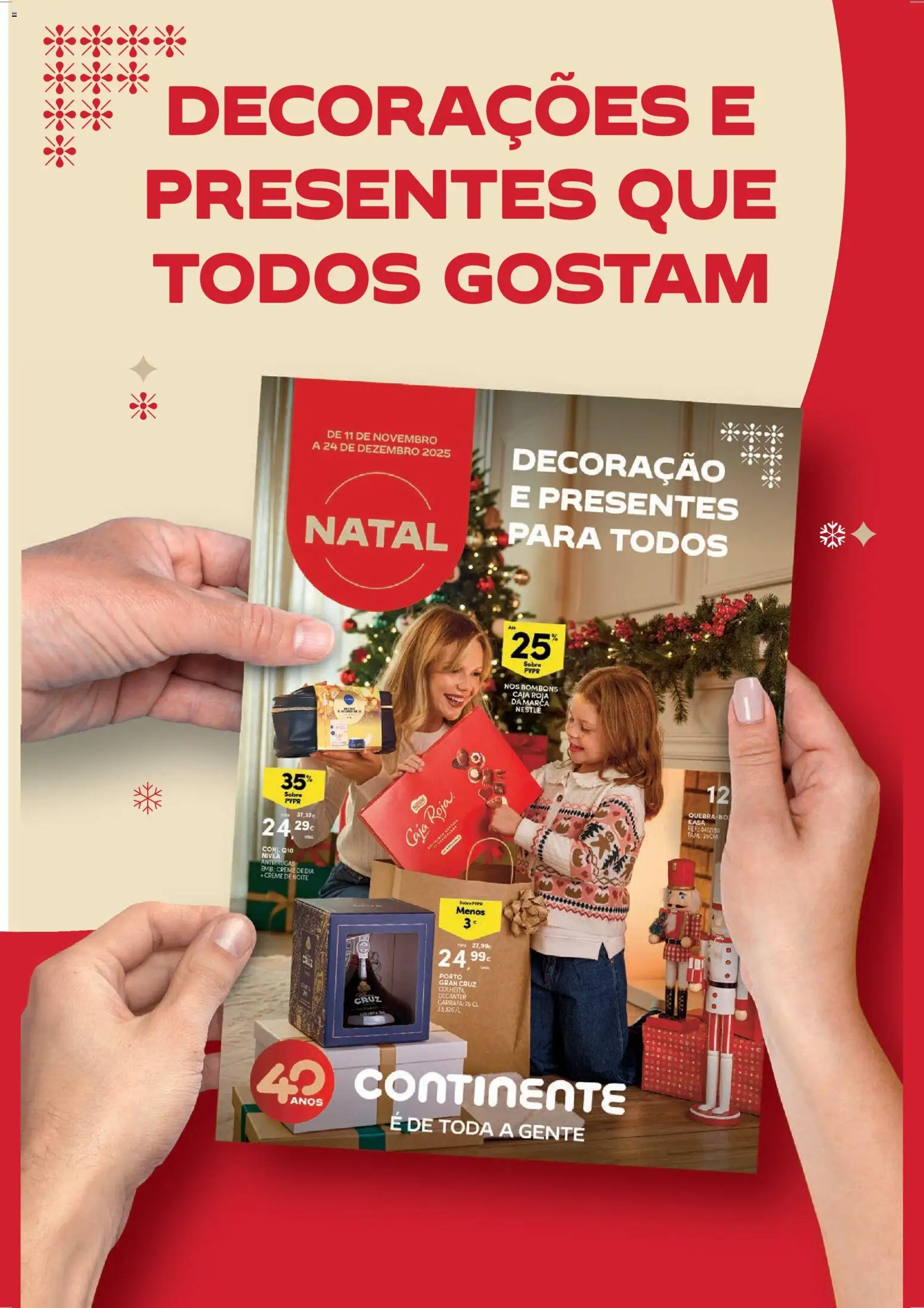 Continente Semanal Continente Bom Dia │ válido de 25.11.2025 | Página: 18 | Produtos: Chocolates, Nestlé, Creme
