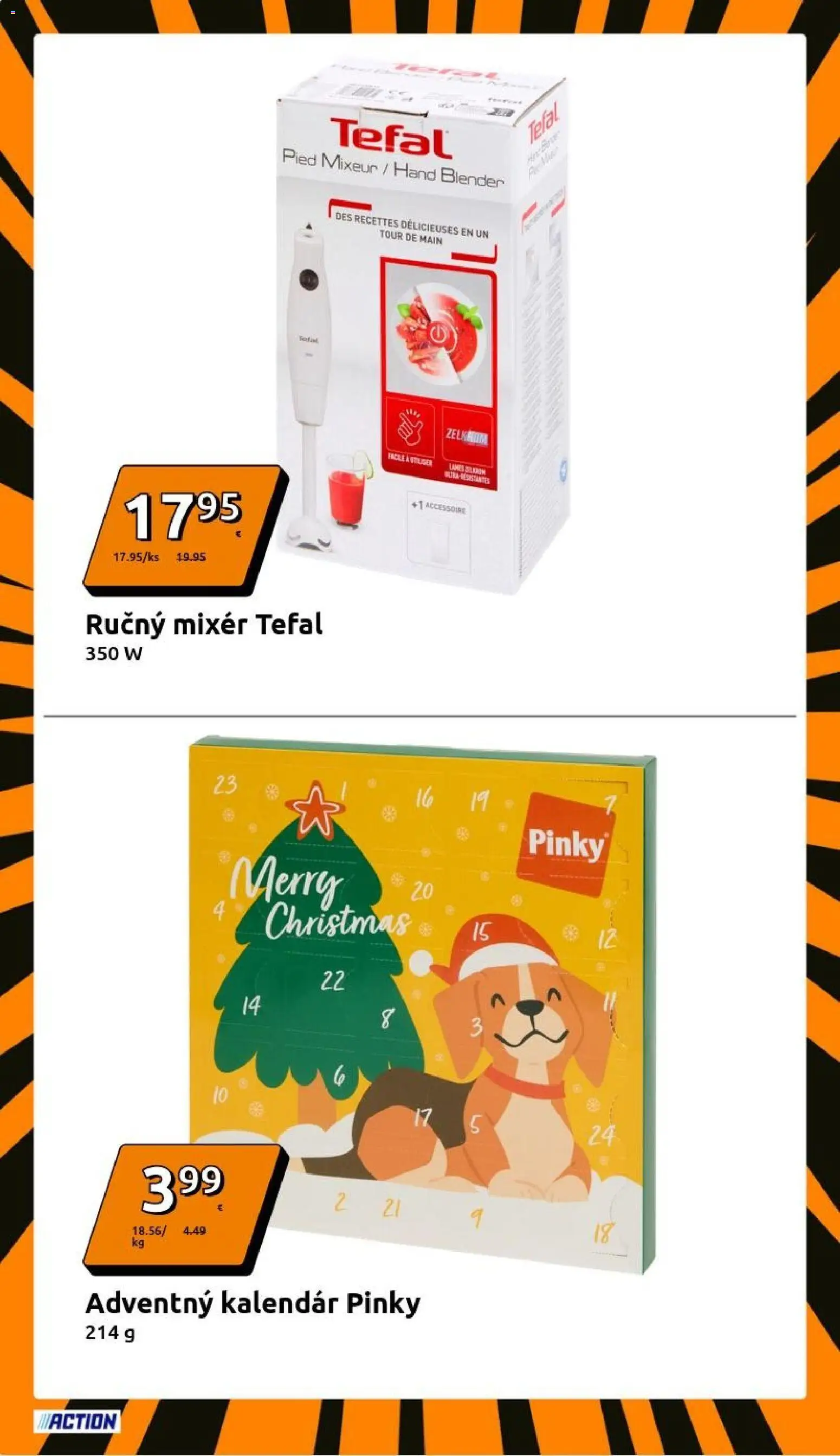Nové Action akcie – leták je platný od 26.11.2025 | Strana: 16 | Produkty: Ručný mixér, Mixér, Tefal