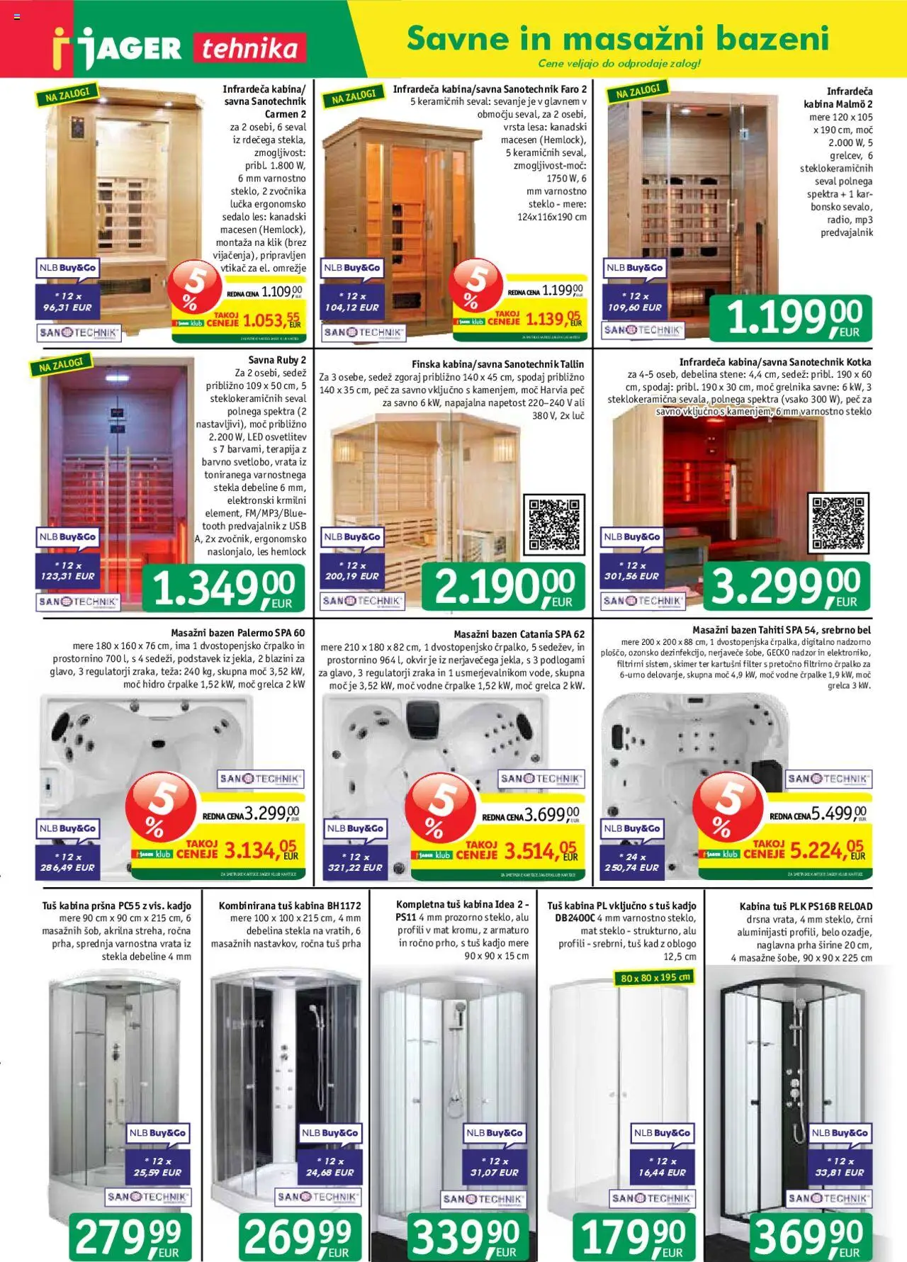 Novi Jager katalog ponudbe – veljaven od 22.10.2025 | Stran: 11 | Izdelki: Usb, Teza, Okvir, Tuš kad