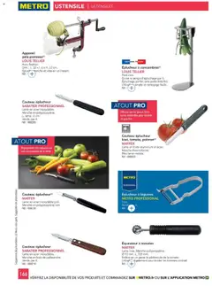 METRO - Prévisualisation de METRO - #CHR Équipement valide à partir de 01.01.2025 | Page: 166 | Produits: Couteau, Tomates, Concombres