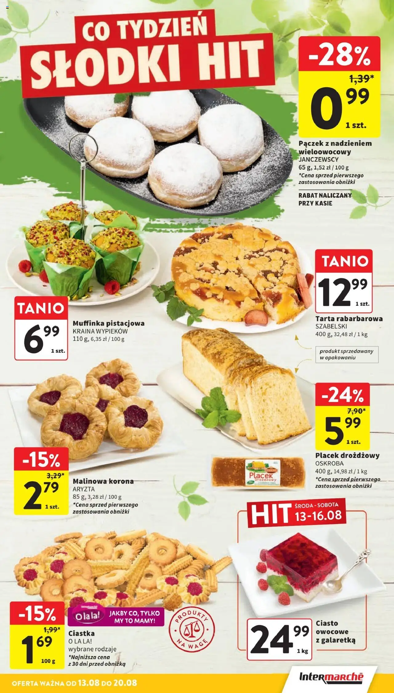 Intermarche Gazetka od 13.08.2025 | Strona: 23 | Produkty: Galaretka, Ciasto, Ciastka